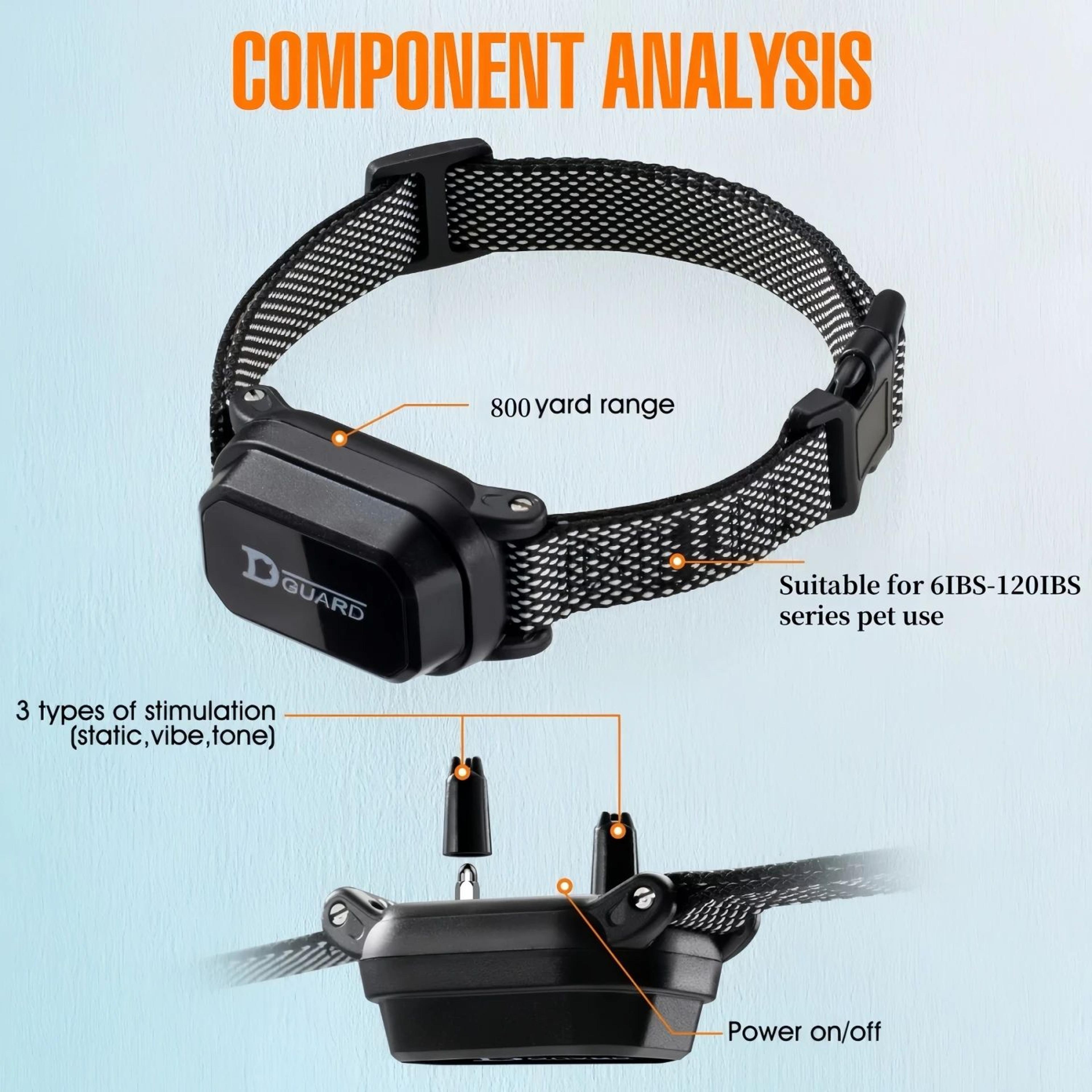 800M Rechargeable Dog Training Collar With Remote  Waterproof Beep  Vibration Trainer For Small Med 1