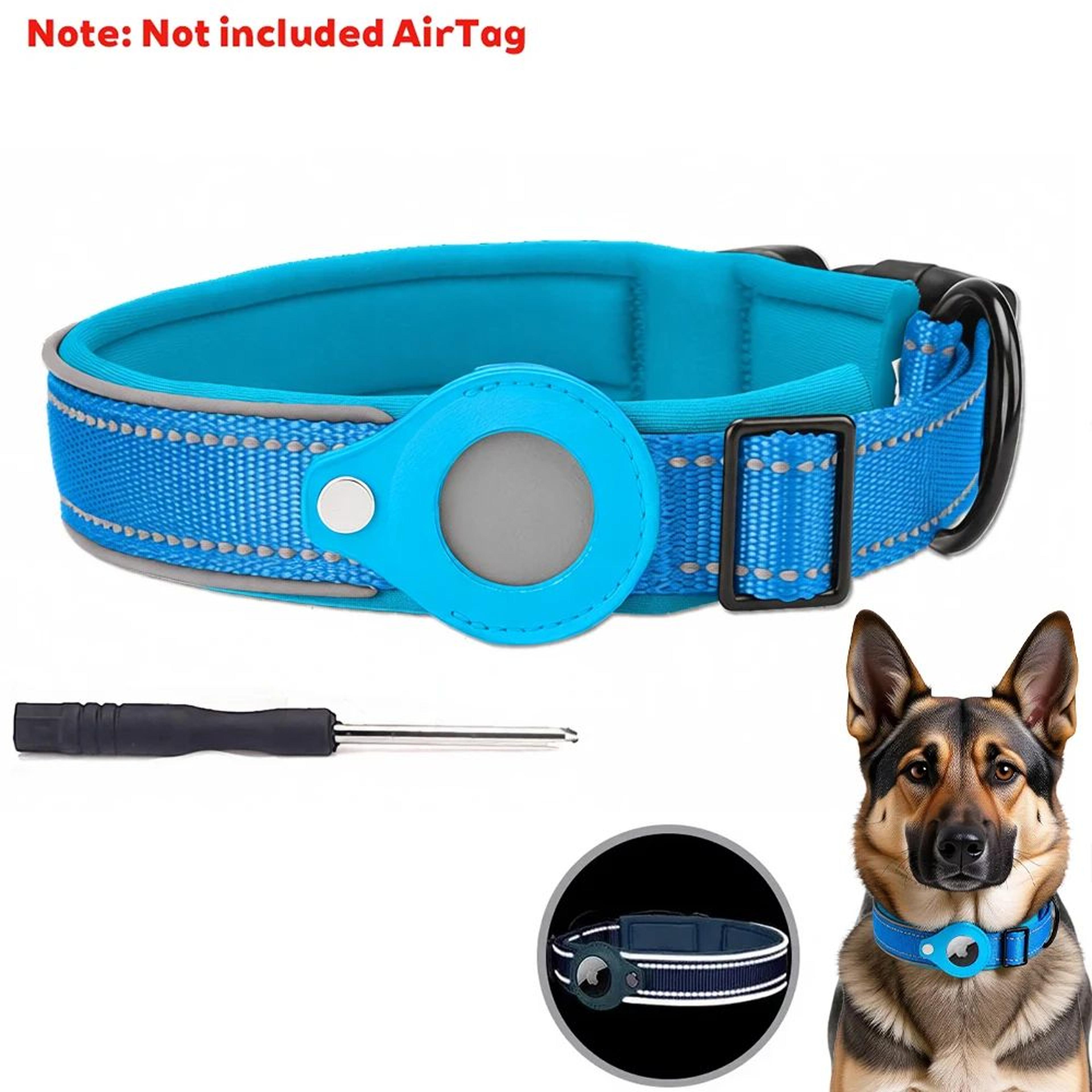 Reflective AirTag Dog Collar With BuiltIn Holder  Waterproof AntiLost GPS Tracking Collar For Dogs  7