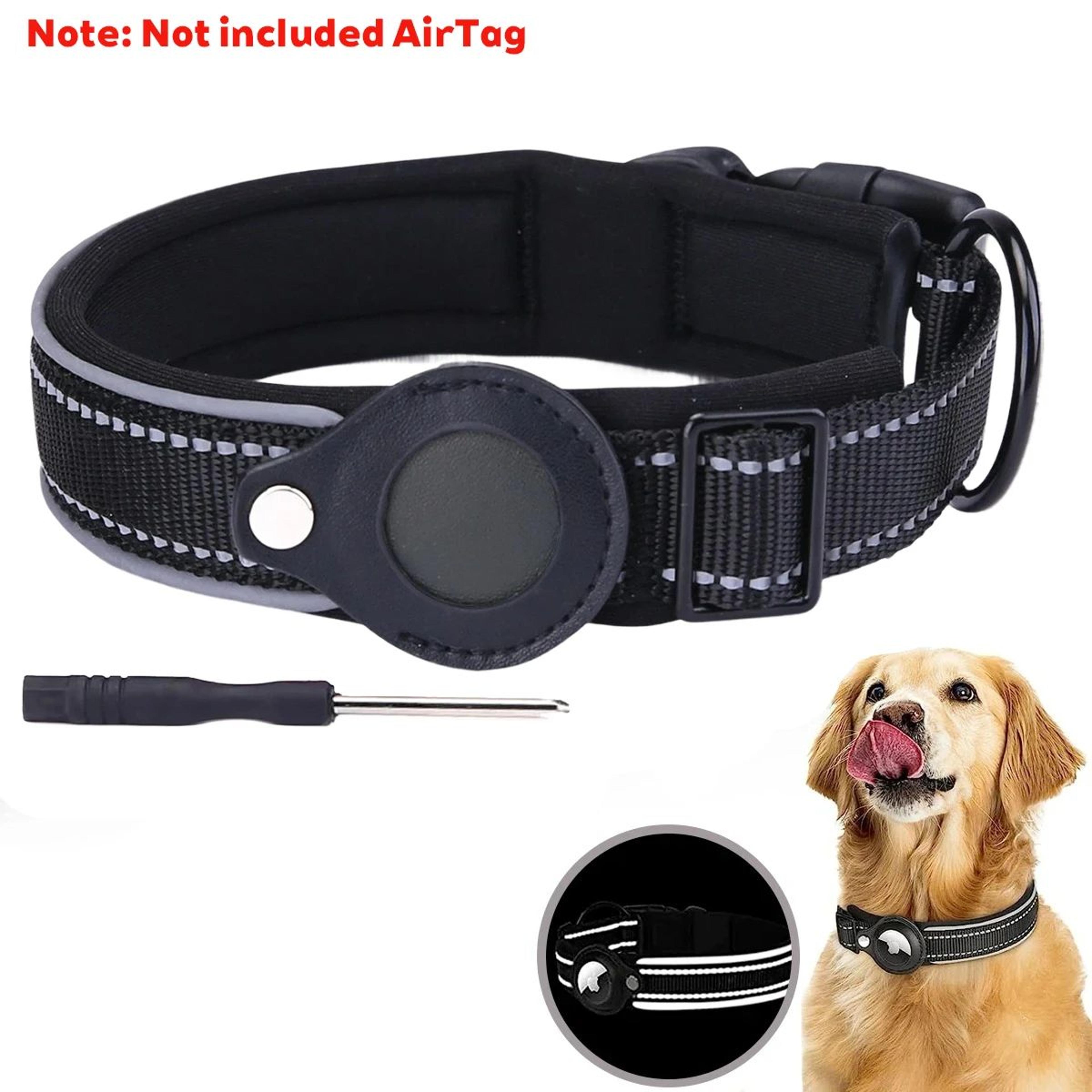 Reflective AirTag Dog Collar With BuiltIn Holder  Waterproof AntiLost GPS Tracking Collar For Dogs  6