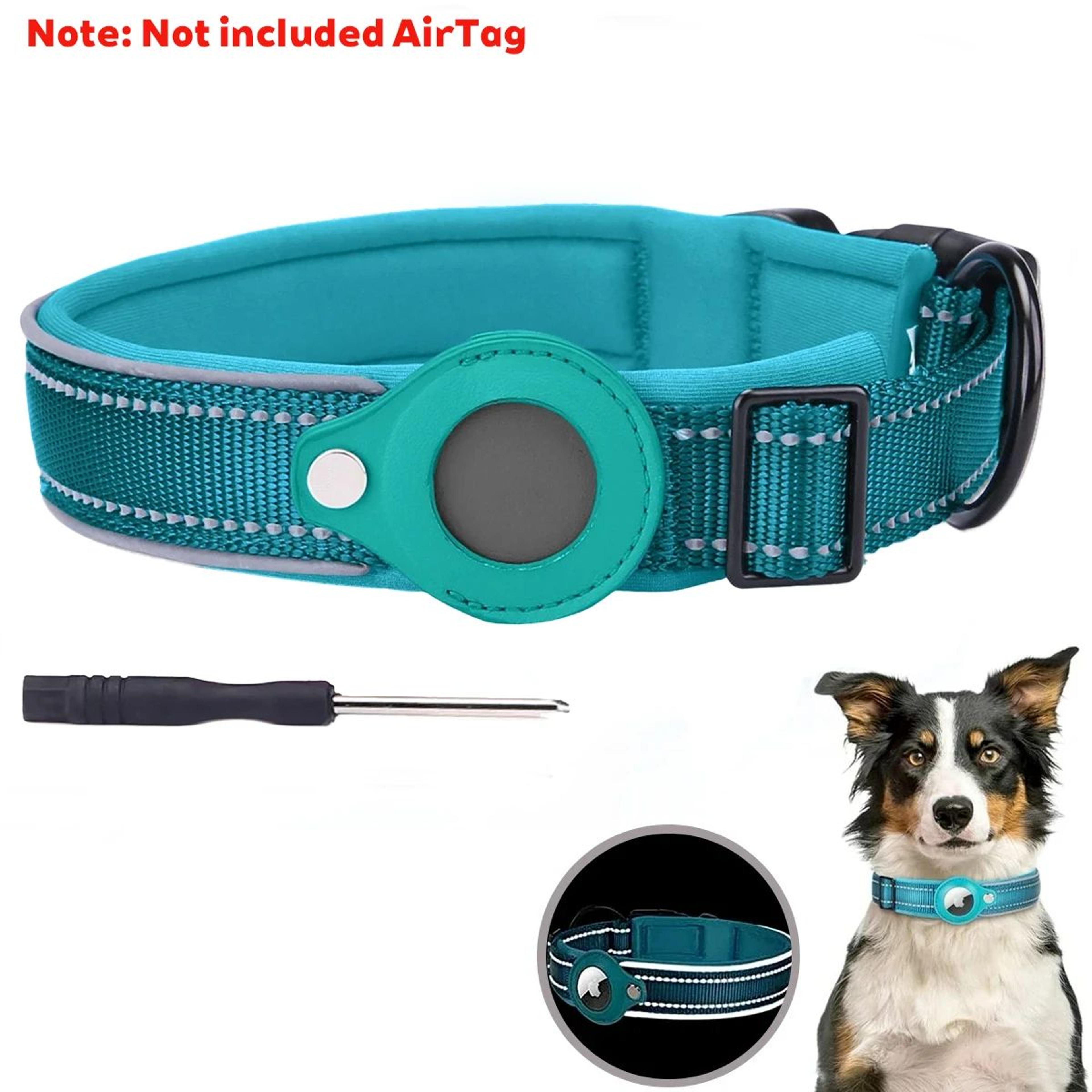 Reflective AirTag Dog Collar With BuiltIn Holder  Waterproof AntiLost GPS Tracking Collar For Dogs  14
