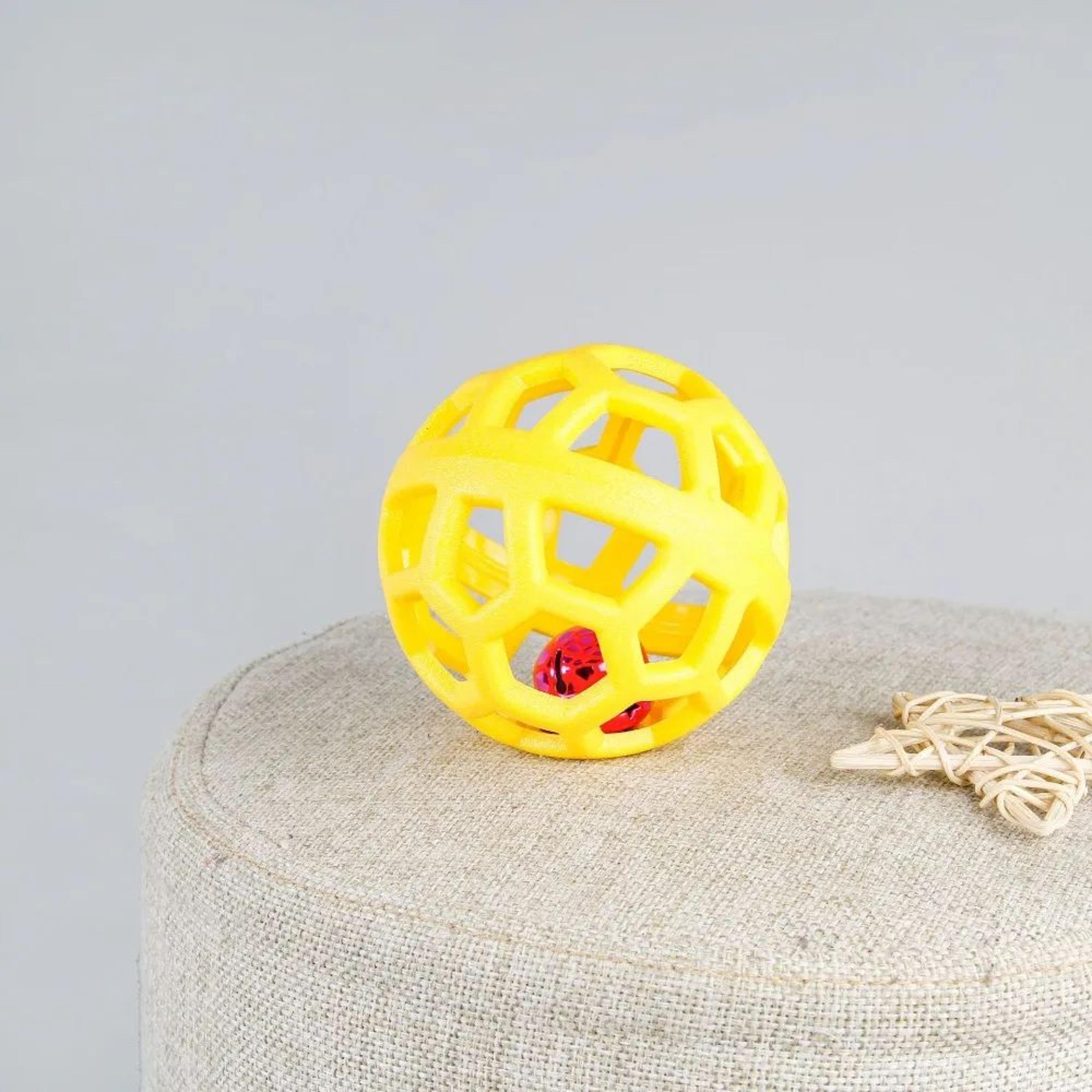 Interactive Rubber Dog Ball Toy With Bell  Teeth Cleaning Chew Toy For Puppies  Dogs 10