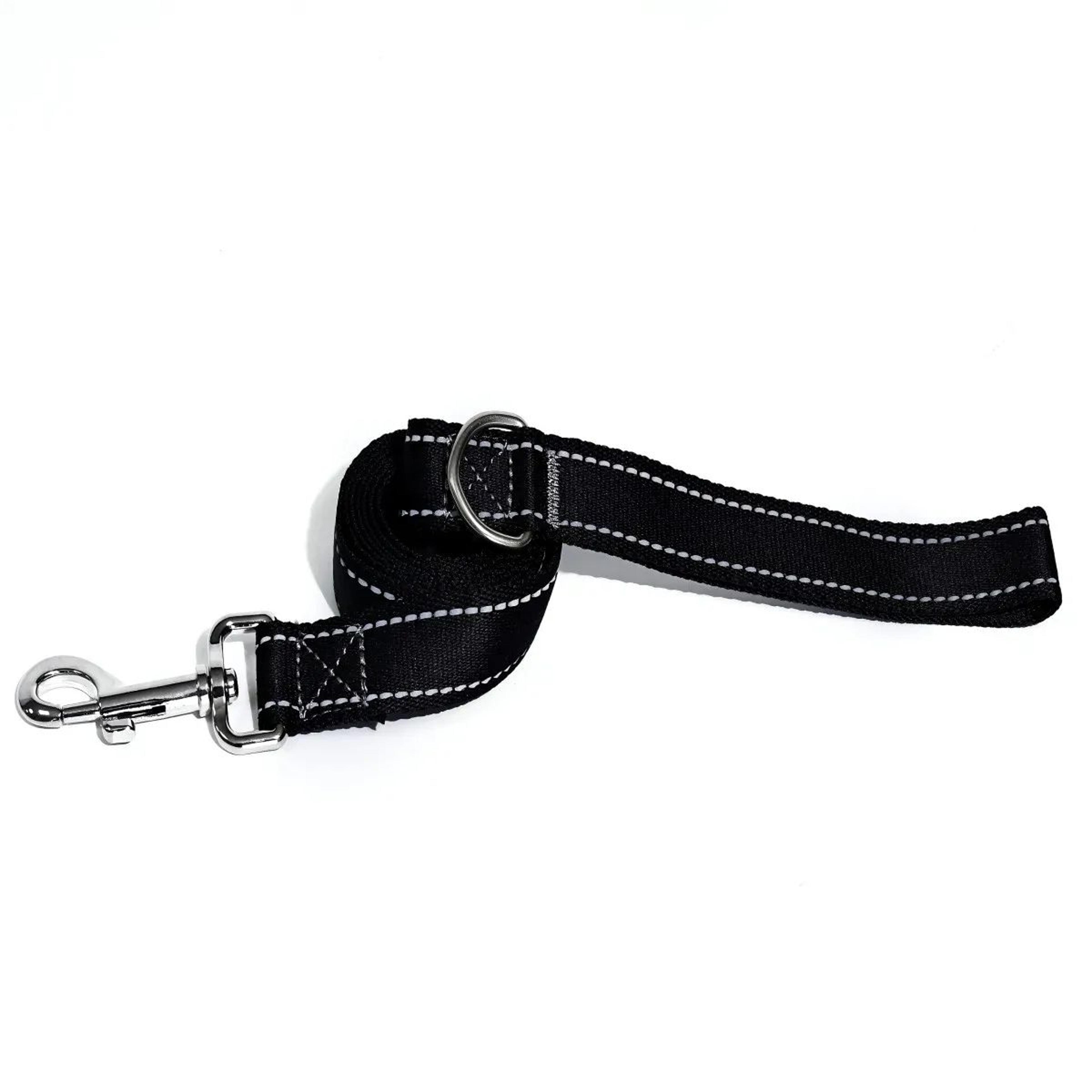 Reflective Nylon Dog Leash 5ft  Heavy Duty Walking Lead With 360 Swivel Clasp Comfort Handle  Night 6