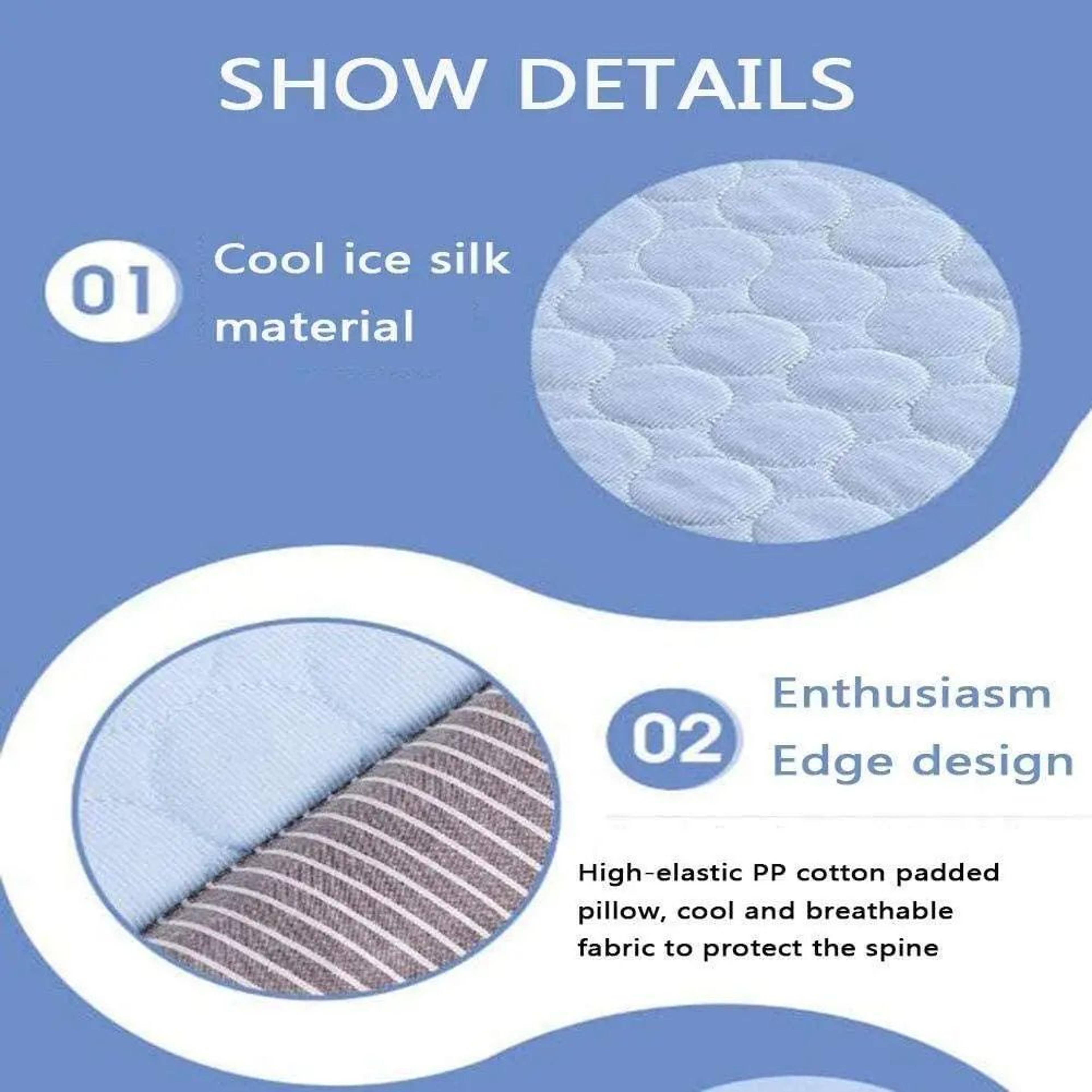 Pet Cooling Mat Bed For Dogs  Cats  Breathable Ice Silk Summer Sleeping Pad Soft Washable Cooling B 2