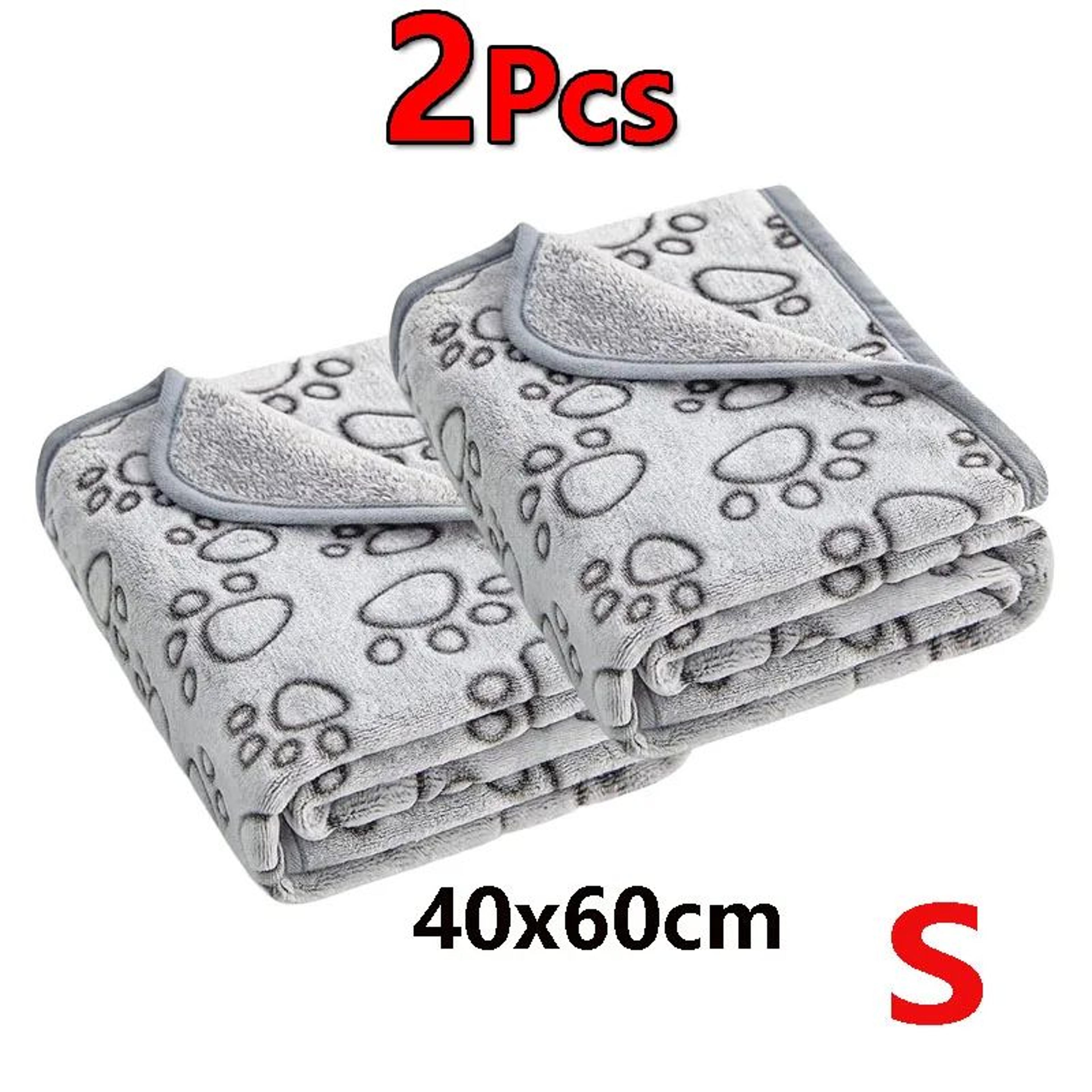 2Pack Soft Fluffy Pet Blanket  Cute Paw Print Cartoon Throw Mat For Dogs  Cats Warm Cozy Sleeping C 11