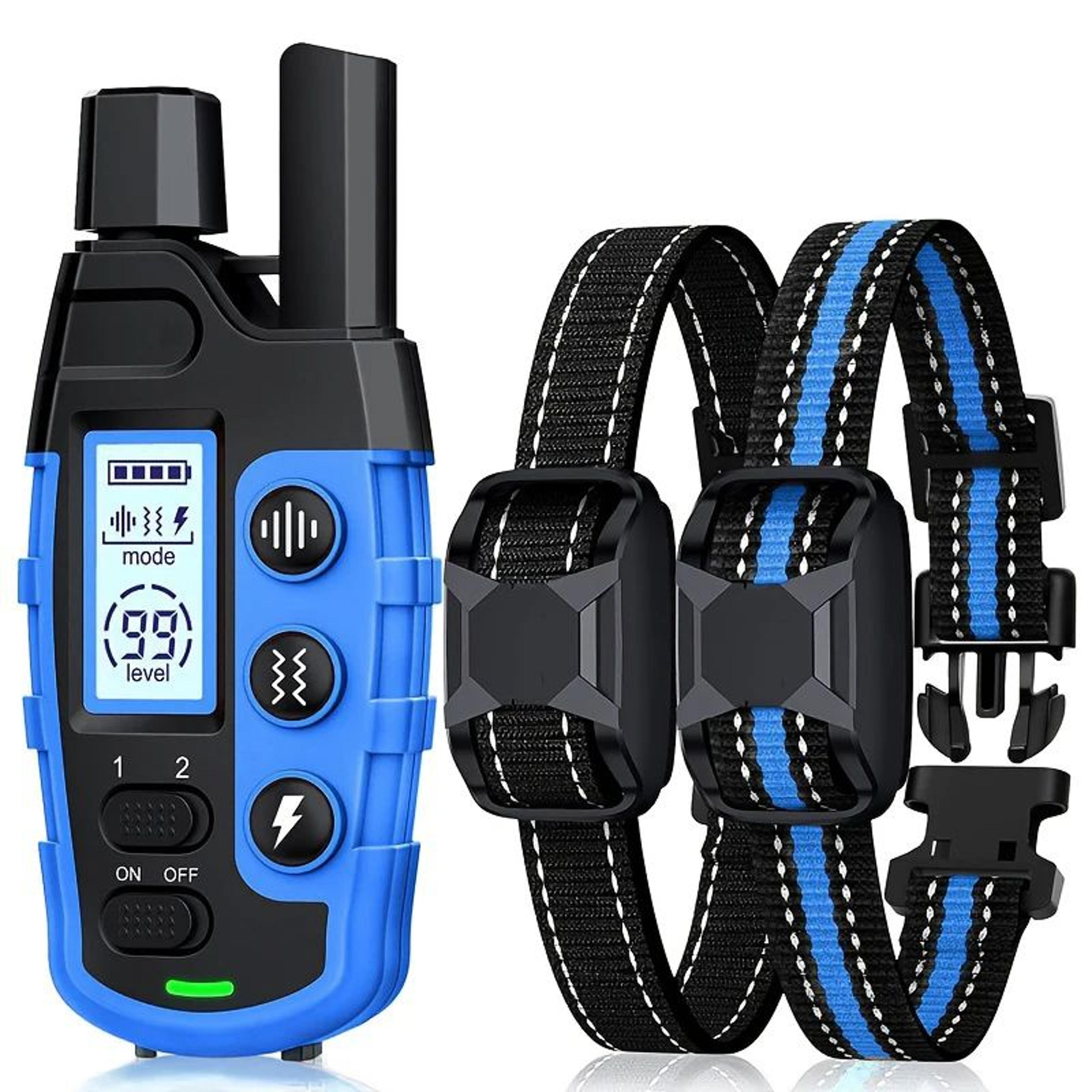 3300 Ft Remote Dog Training Collar  Waterproof Rechargeable ECollar With Beep Vibration  Static Cor