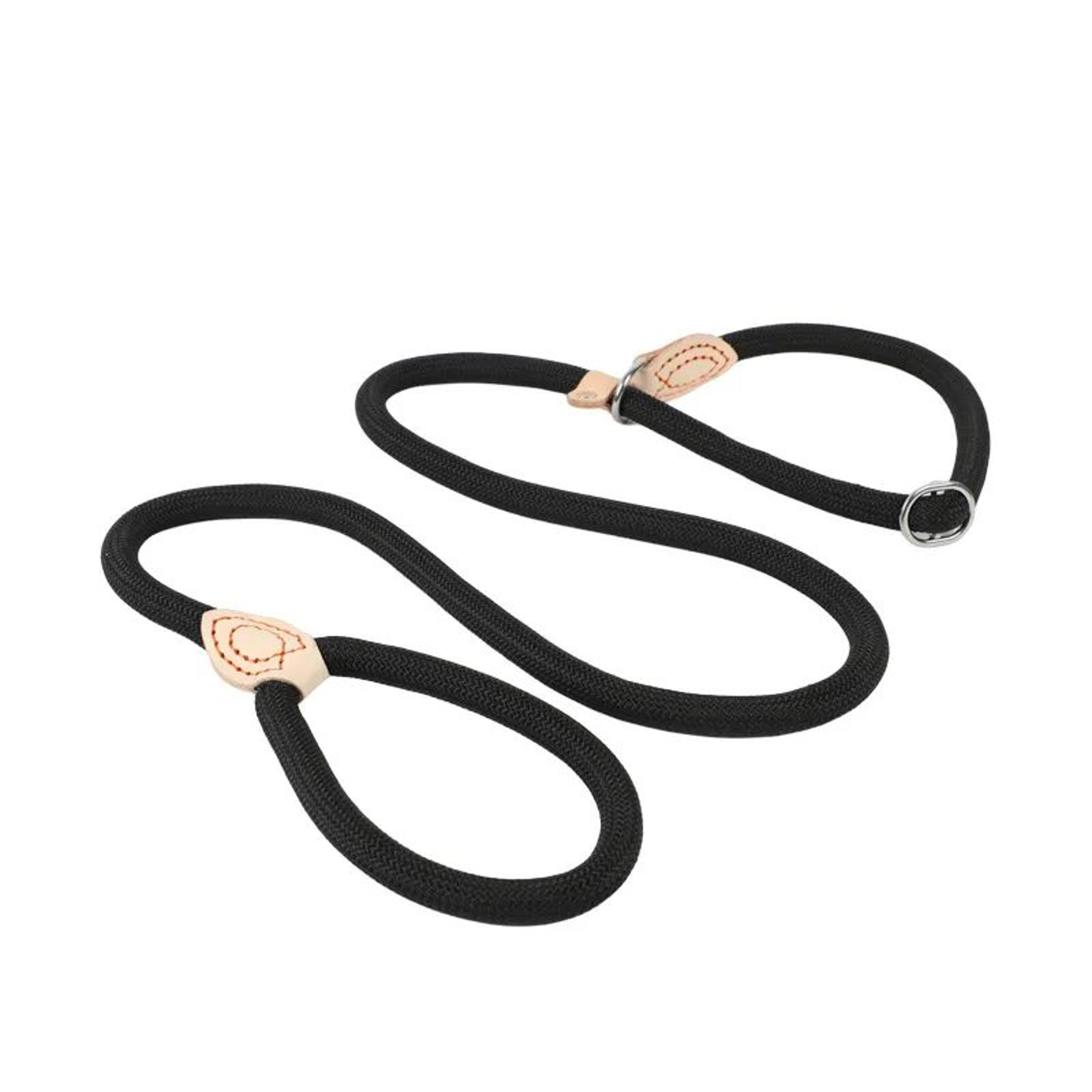 Heavy Duty Braided Slip Rope Dog Leash  Adjustable Loop Training Lead For Medium  Large Dogs 49 Ft5 6