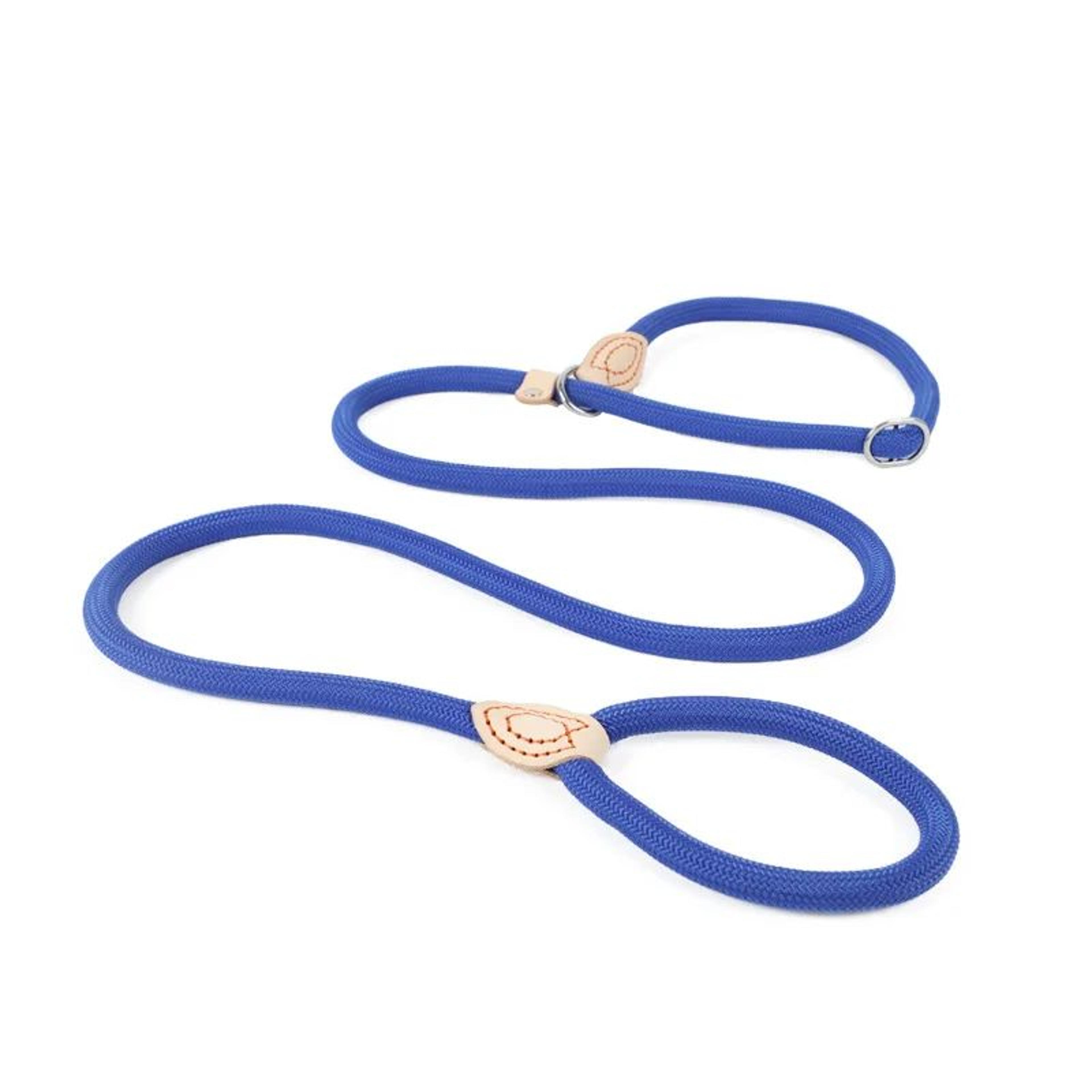 Heavy Duty Braided Slip Rope Dog Leash  Adjustable Loop Training Lead For Medium  Large Dogs 49 Ft5 8