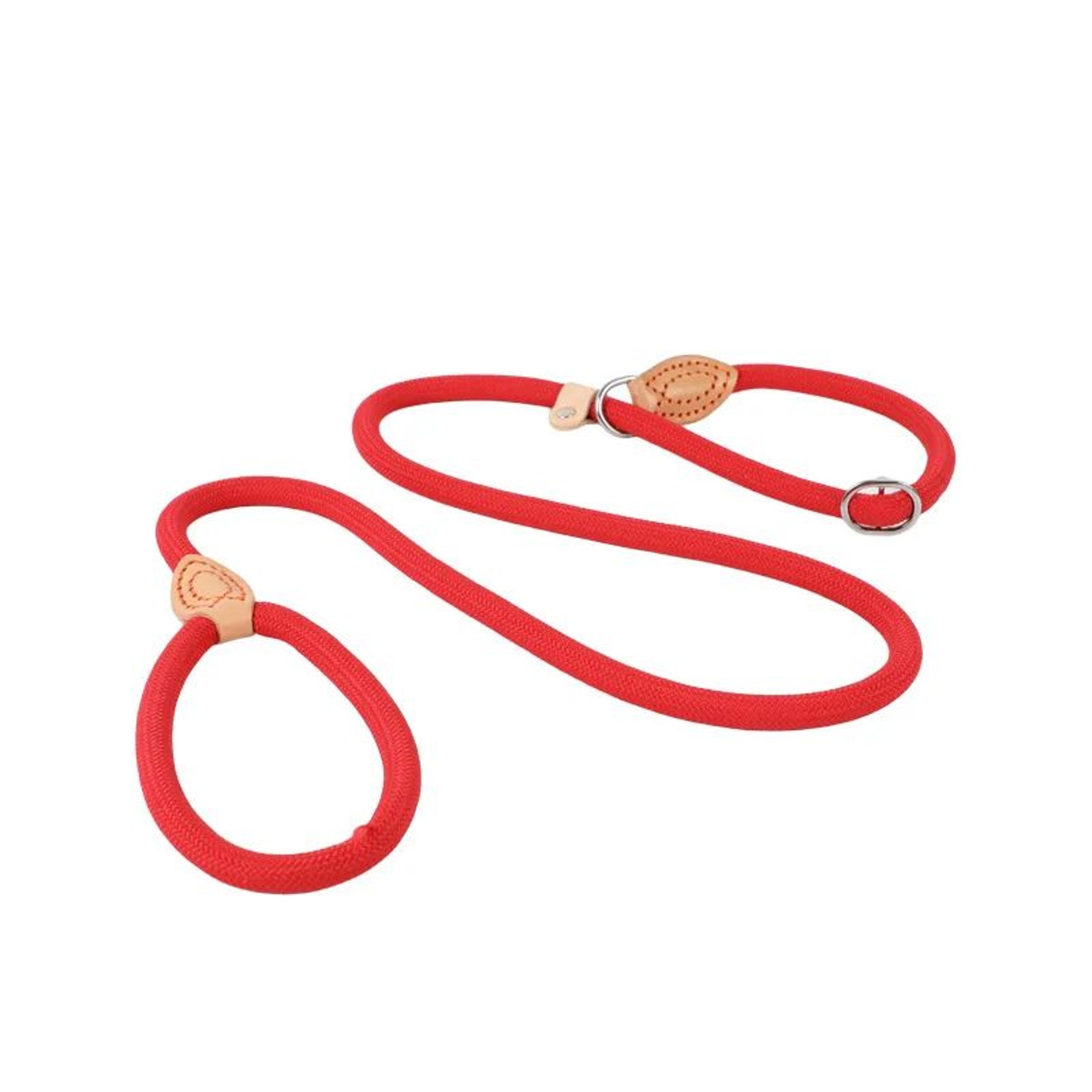 Heavy Duty Braided Slip Rope Dog Leash  Adjustable Loop Training Lead For Medium  Large Dogs 49 Ft5 12