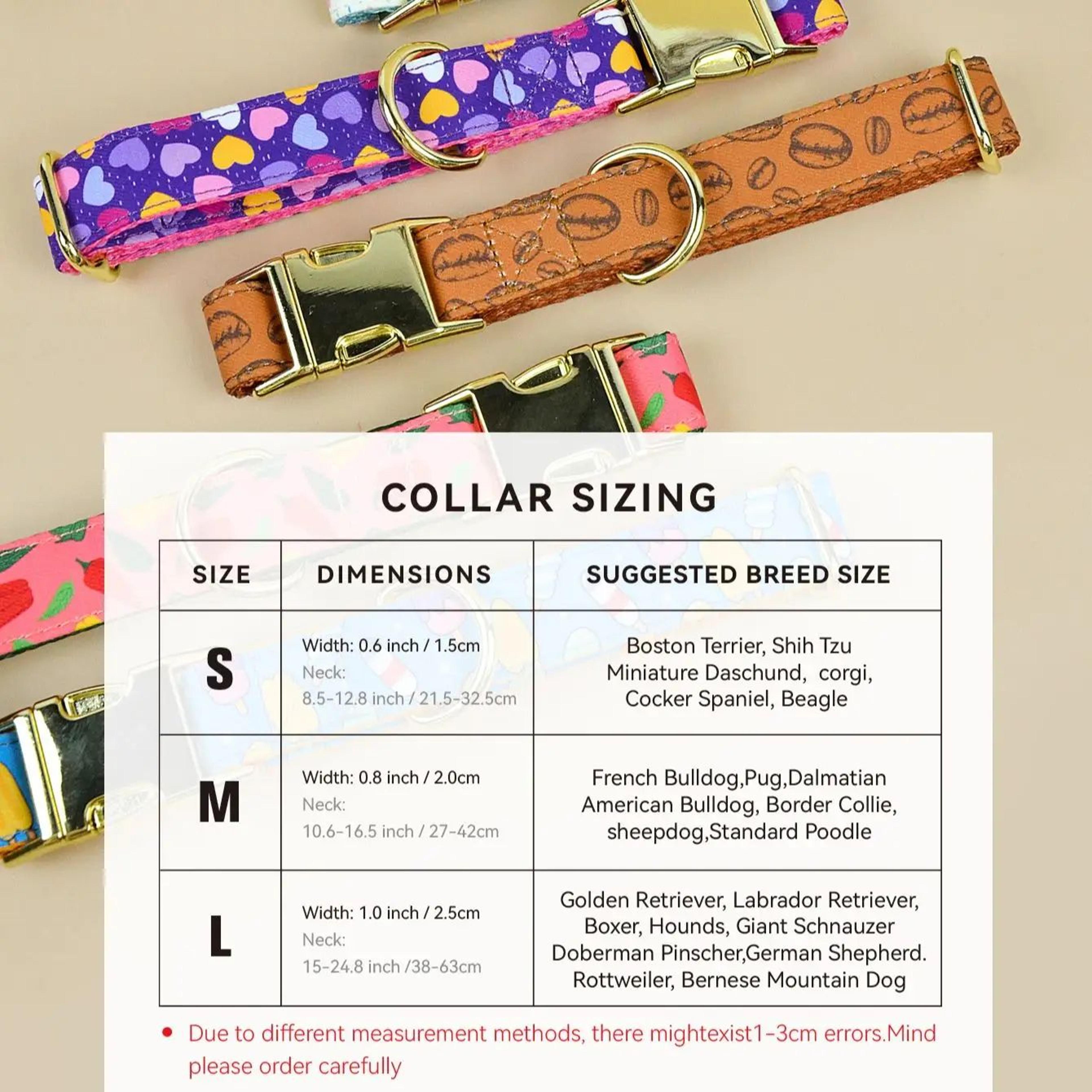 Valentines Day  New Year Pet Collar  DoubleSided Printed Adjustable Dog  Cat Collar For Small  Medi 2