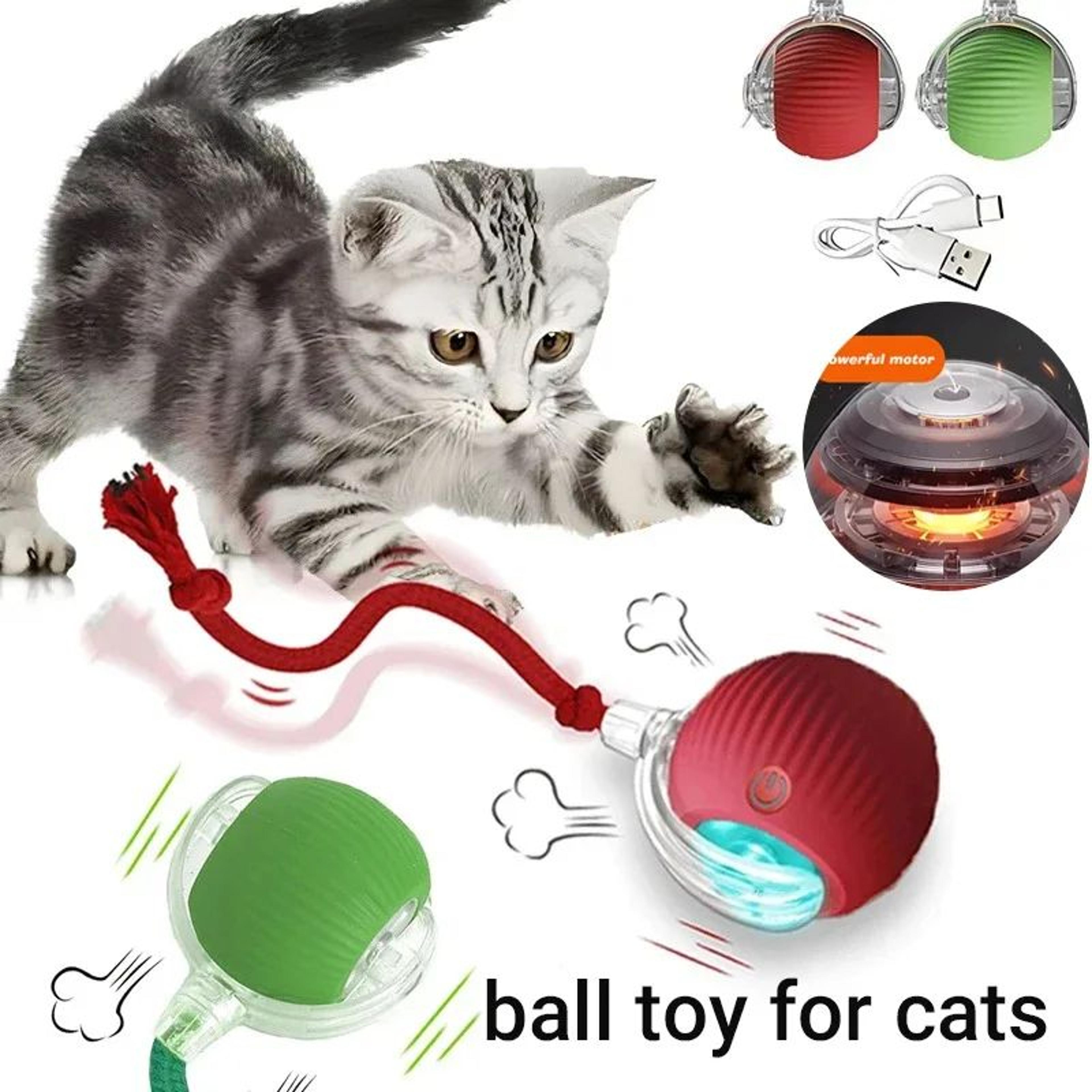 Smart Interactive Rolling Ball Toy For Cats  Dogs  Rechargeable Automatic Motion Ball With Obstacle 0