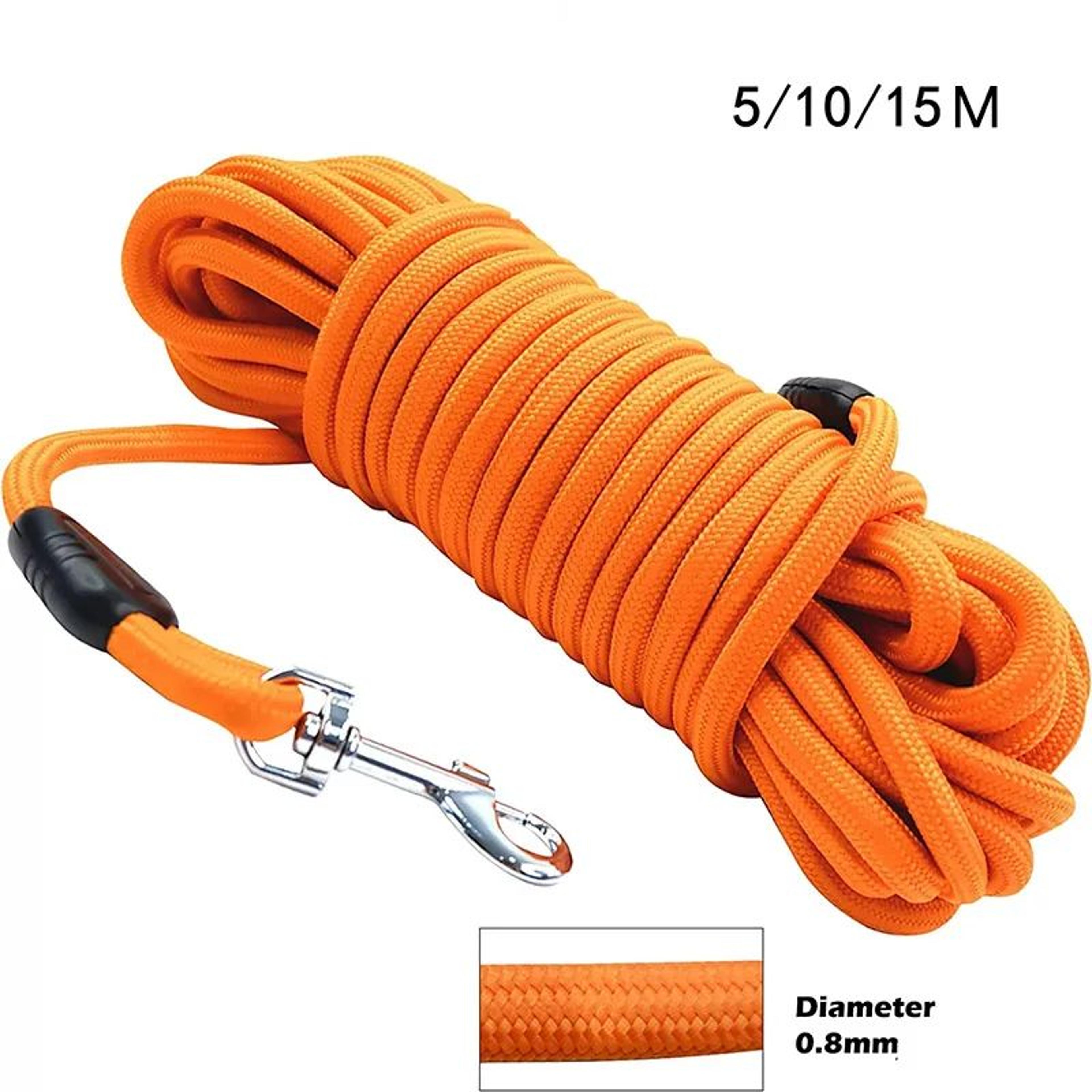 long nylon dog training lead – 16.4 ft to 65.6 ft tracking leash for recall training, walking & outdoor adventures
