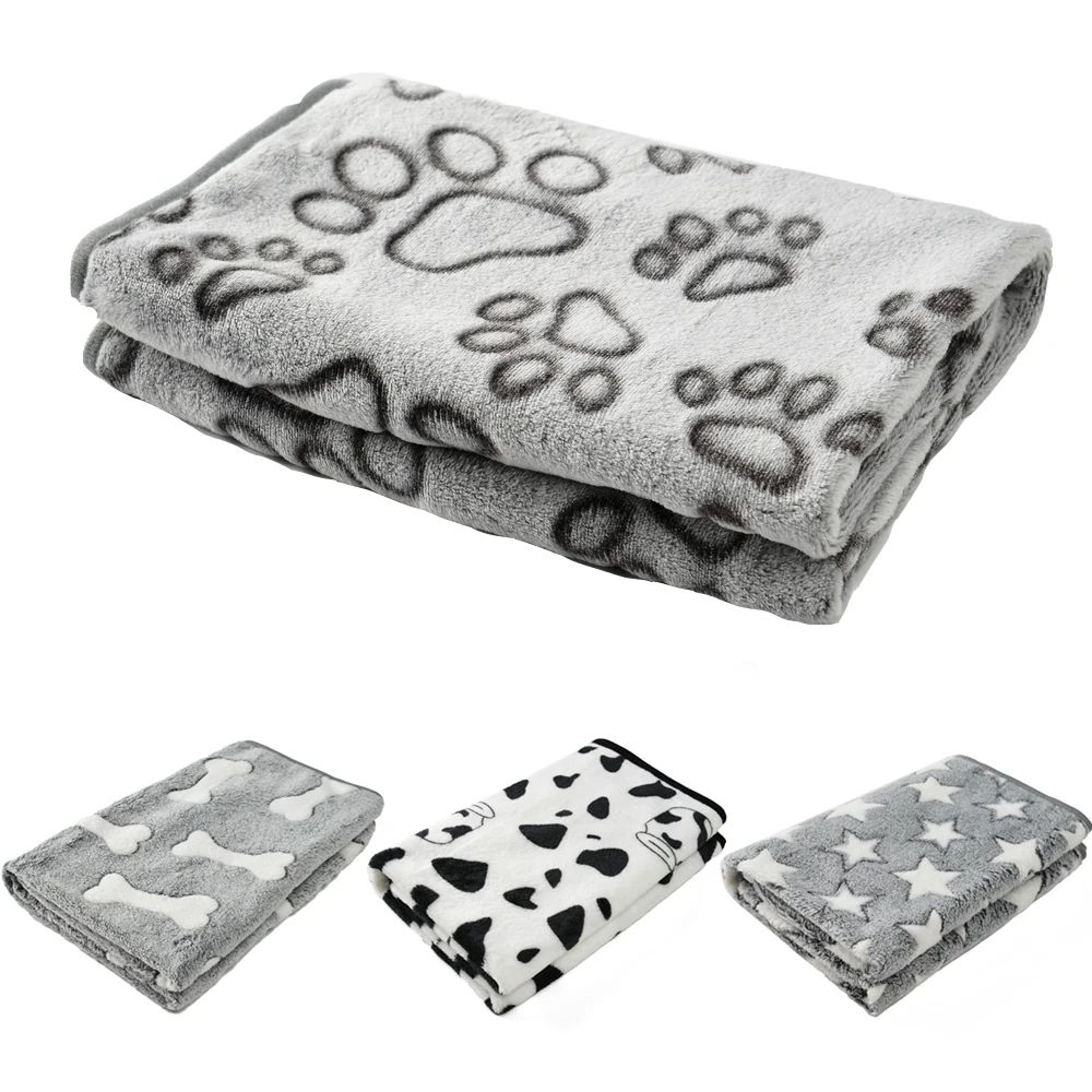Plush Pet Sleeping Mat  Soft Warm Dog  Cat Bed Blanket With Bone Star Paw  Avocado Prints 0