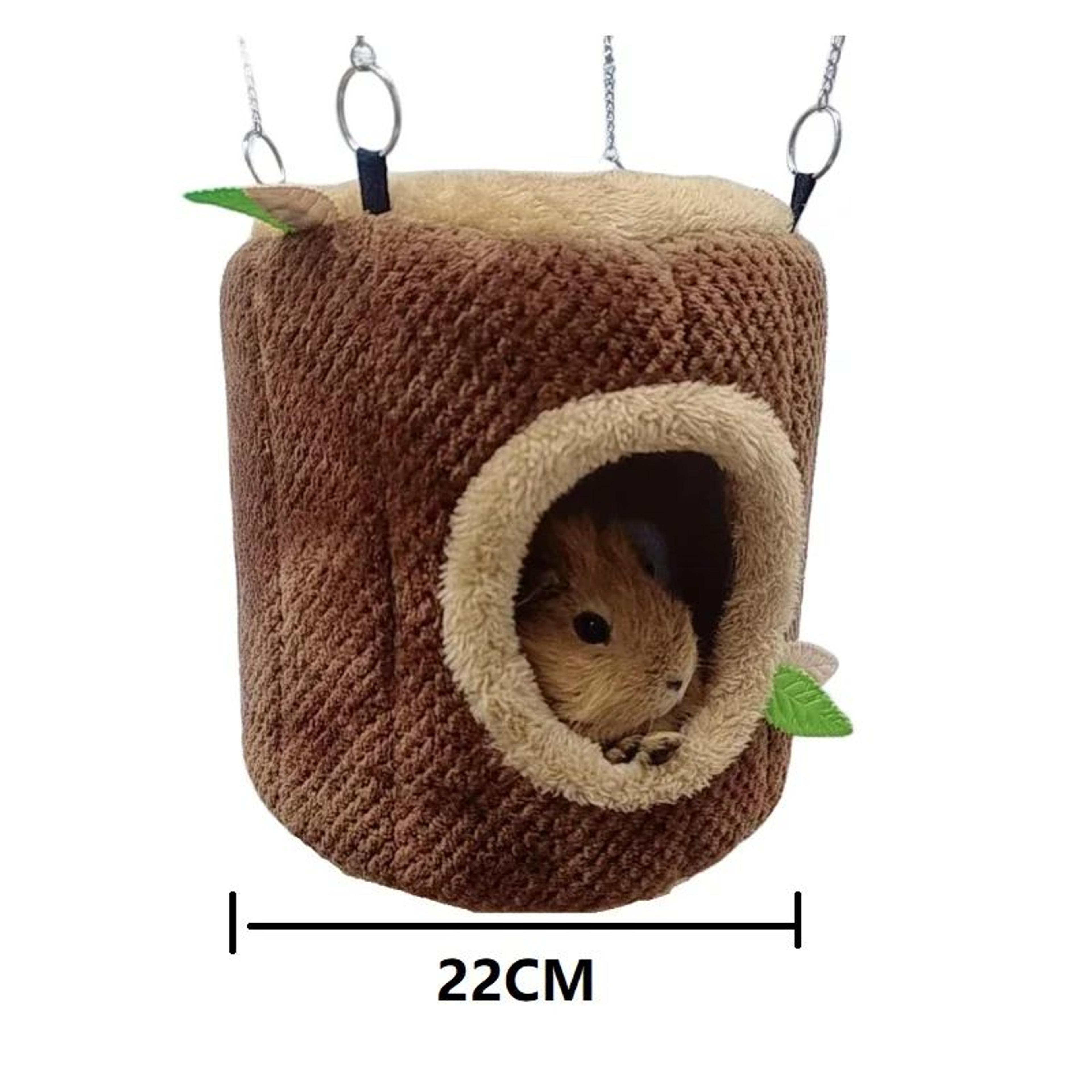 Tree Stump Hamster Hammock Bed  Hanging Small Animal Hideout House For Hamsters Rats Mice  Rodents 7