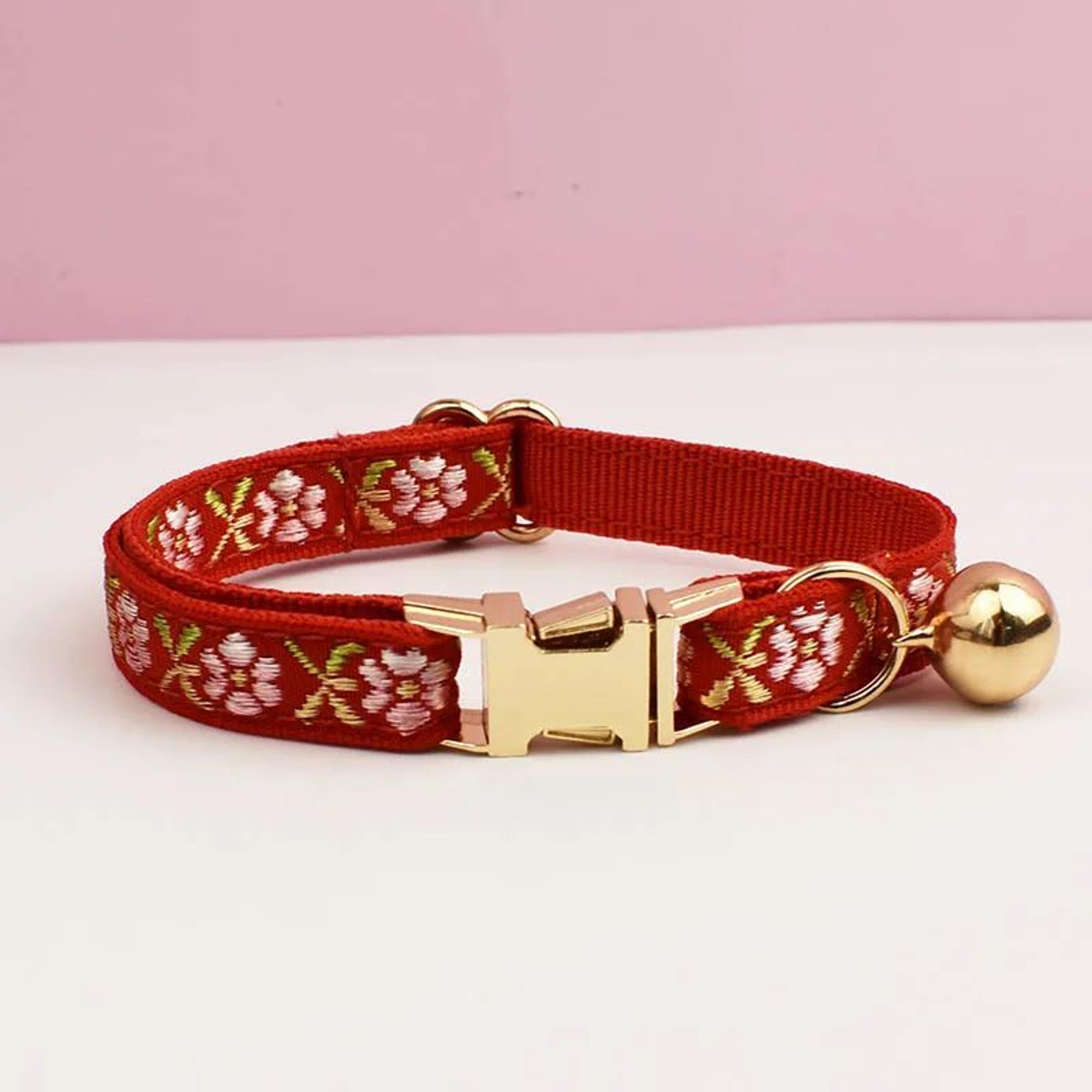 Personalized Cat Collar  Leash Set With Engraved ID Tag  Adjustable Kitten Collar With Bell 9
