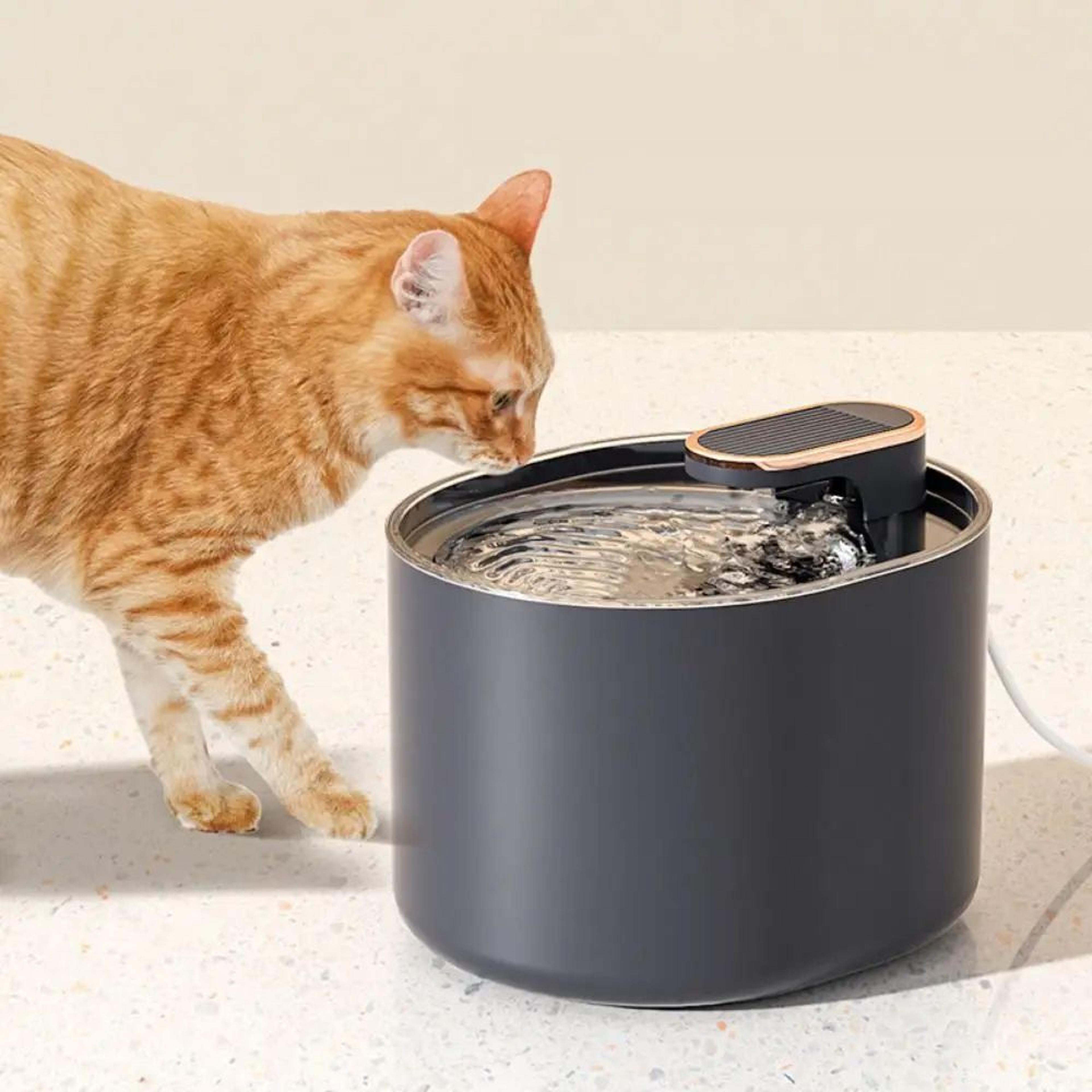 101.44 fl oz automatic cat water fountain – usb electric pet drinking fountain for cats & dogs