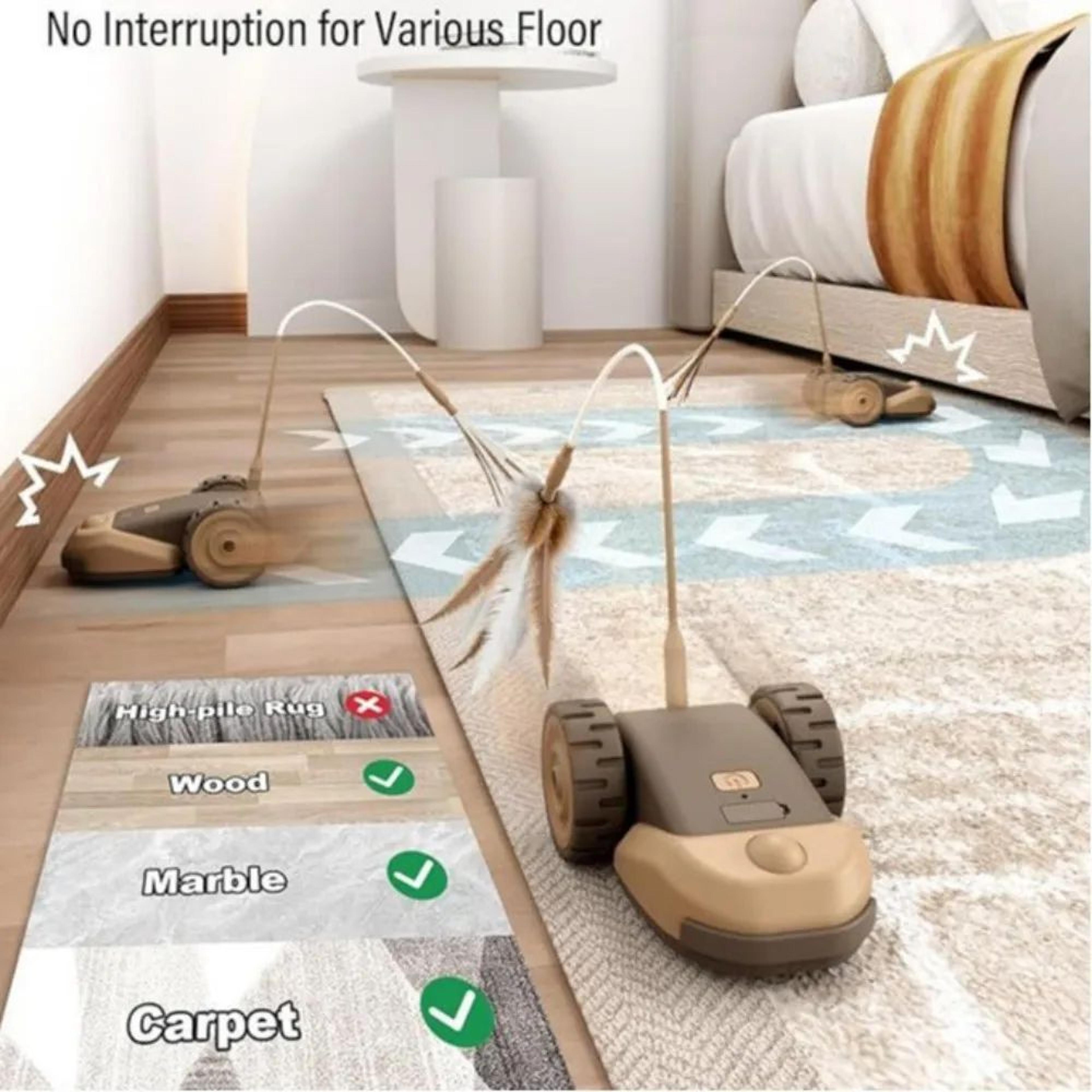 Smart Automatic Cat Mouse Toy  Interactive Moving TouchActivated Chase Toy For Cats  Small Dogs 3