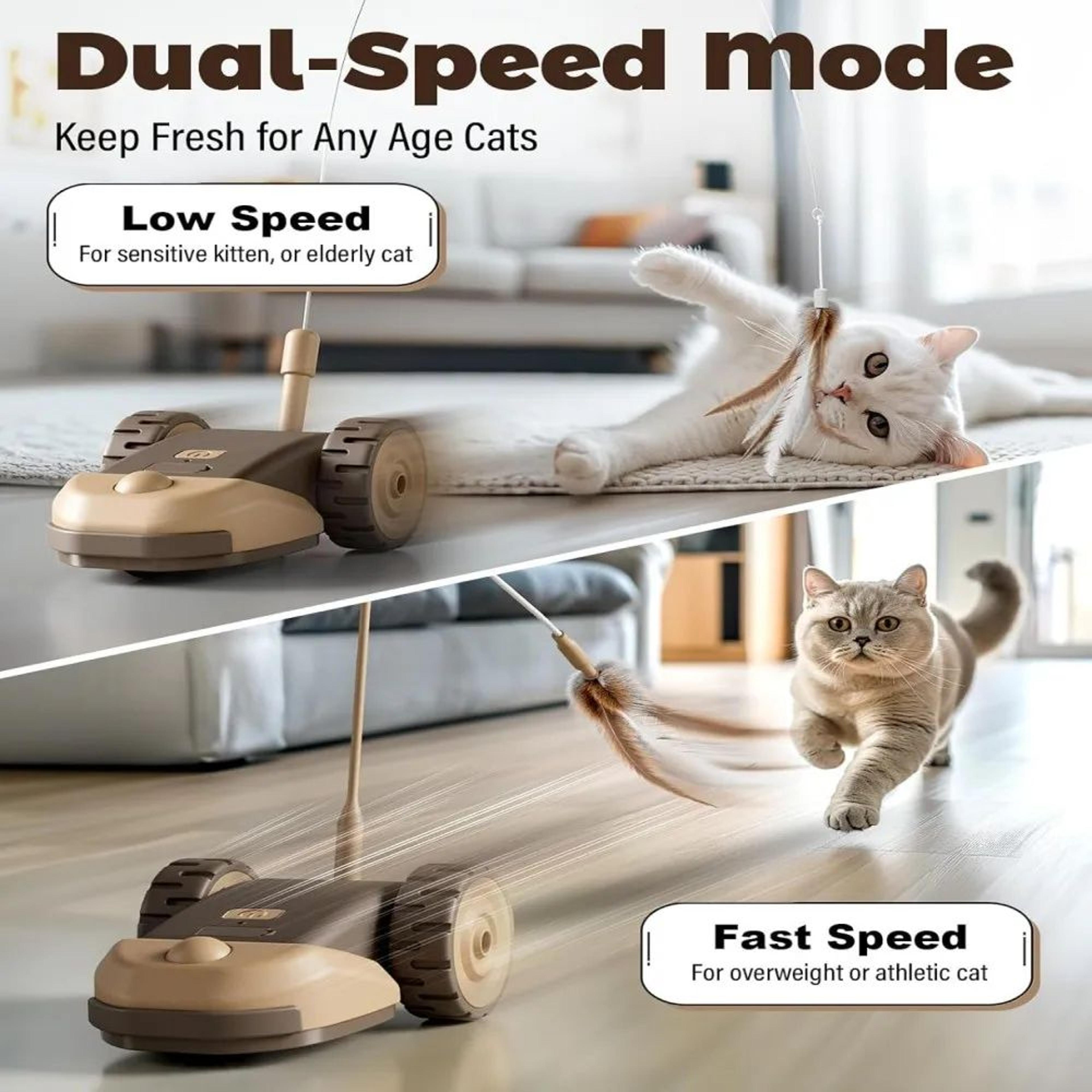 Smart Automatic Cat Mouse Toy  Interactive Moving TouchActivated Chase Toy For Cats  Small Dogs 4