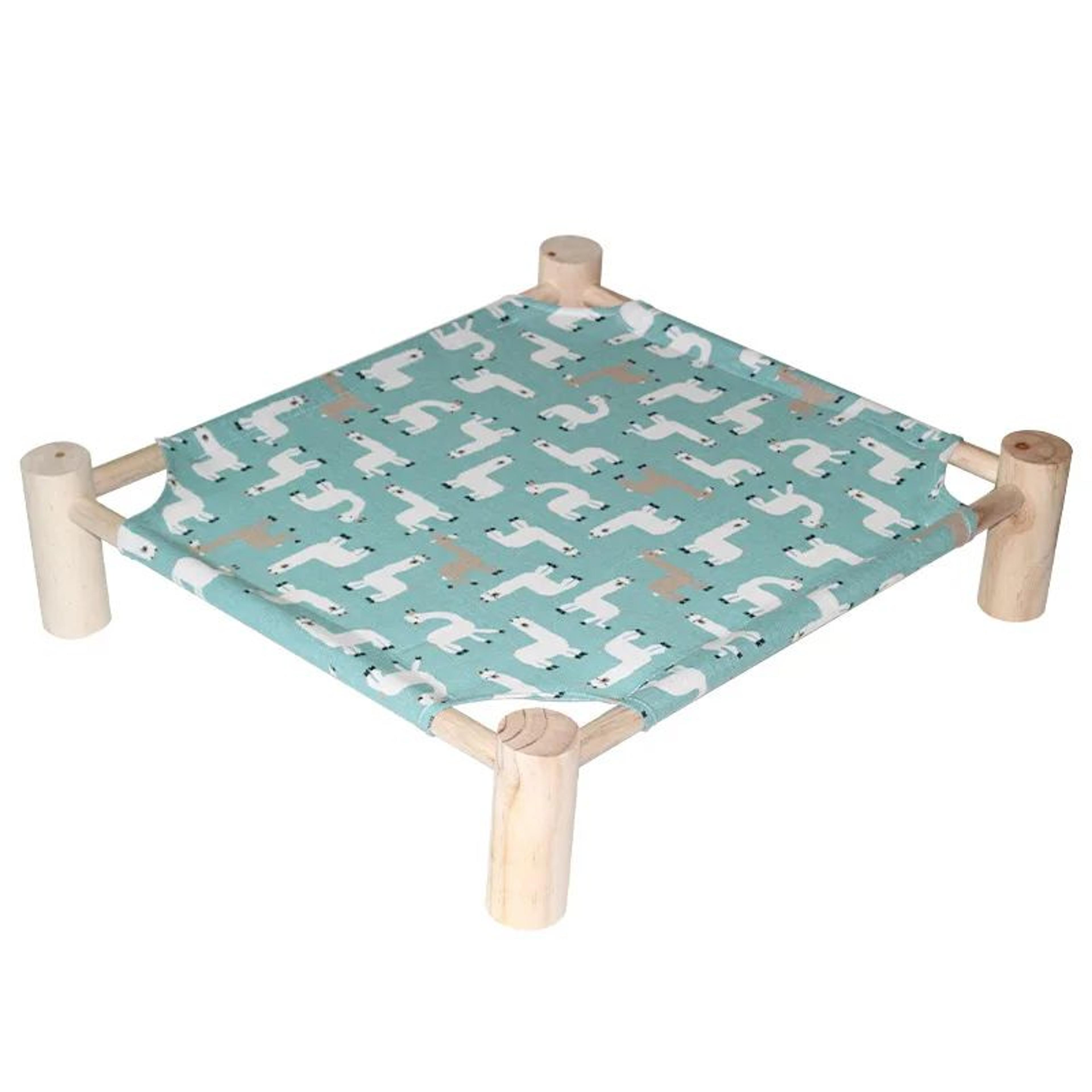 Outdoor Elevated Cat Bed House  Breathable Canvas Pet Hammock Bed With Durable Wooden Frame For Cat 9