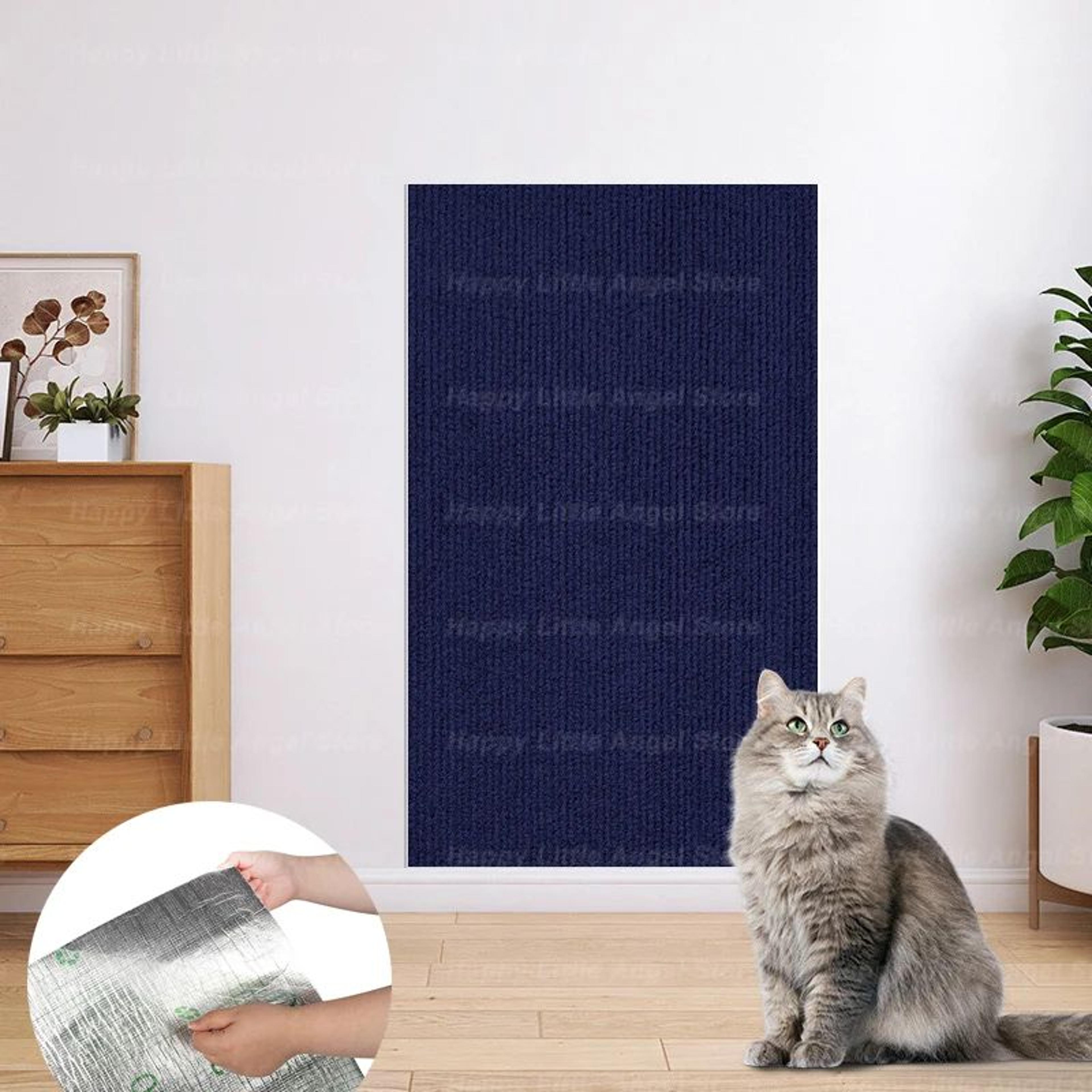 SelfAdhesive Cat Scratch Protector Carpet Mat  Custom Cut Furniture Sofa  Wall Protection Scratchin 8