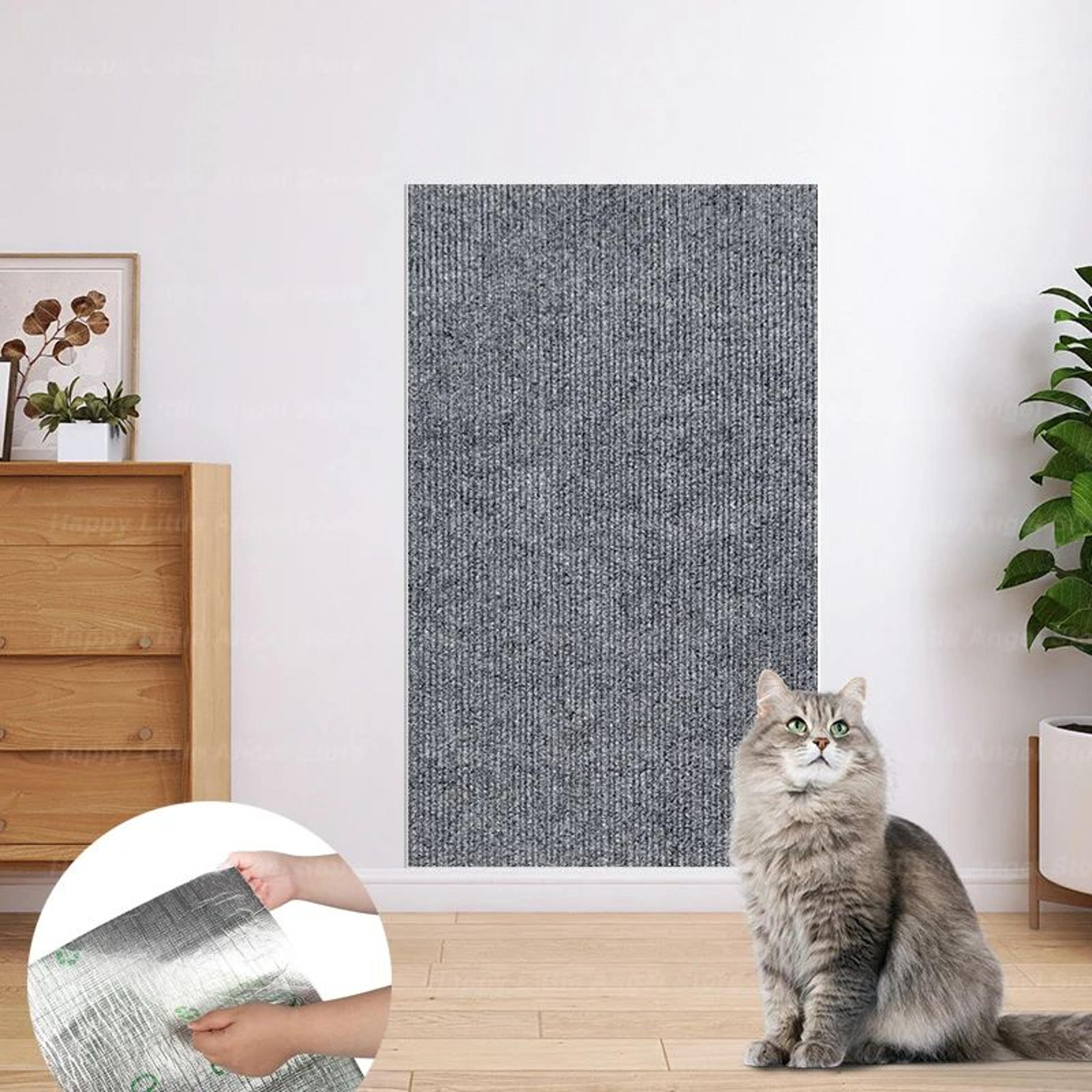 SelfAdhesive Cat Scratch Protector Carpet Mat  Custom Cut Furniture Sofa  Wall Protection Scratchin 10