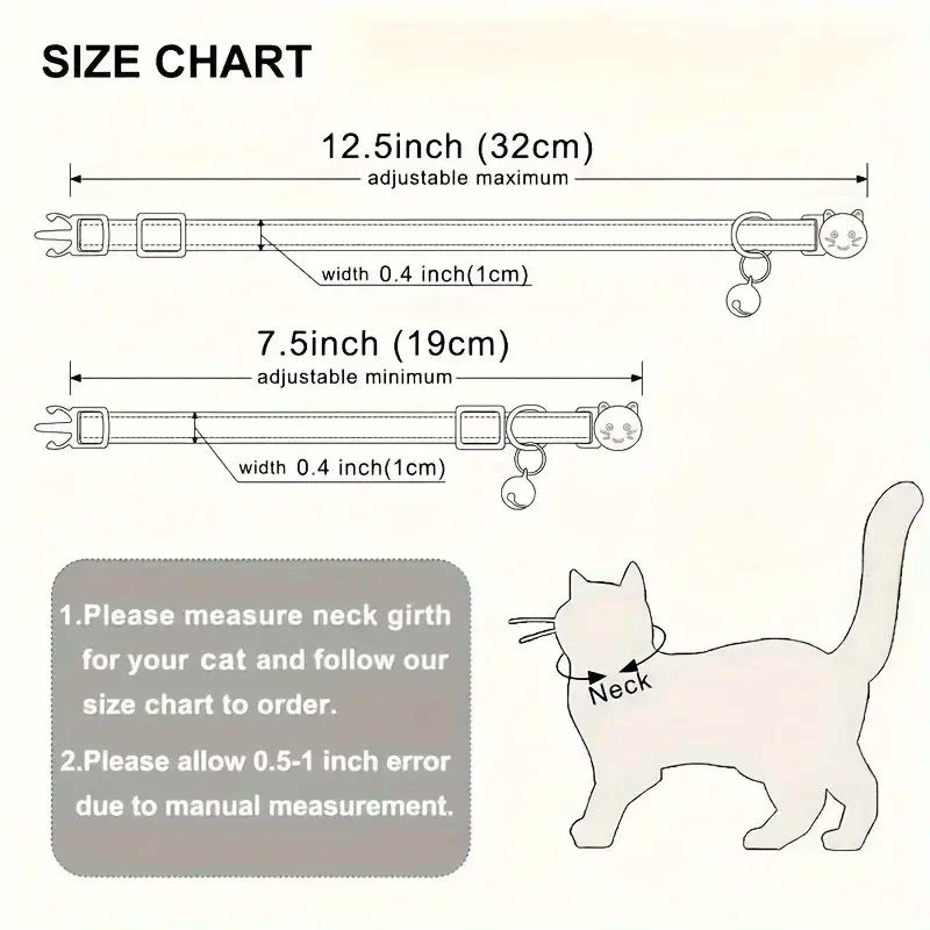 Custom Engraved Plaid Pet Collar  Adjustable Breakaway Cat  Puppy Collar With Personalized ID Tag A 5