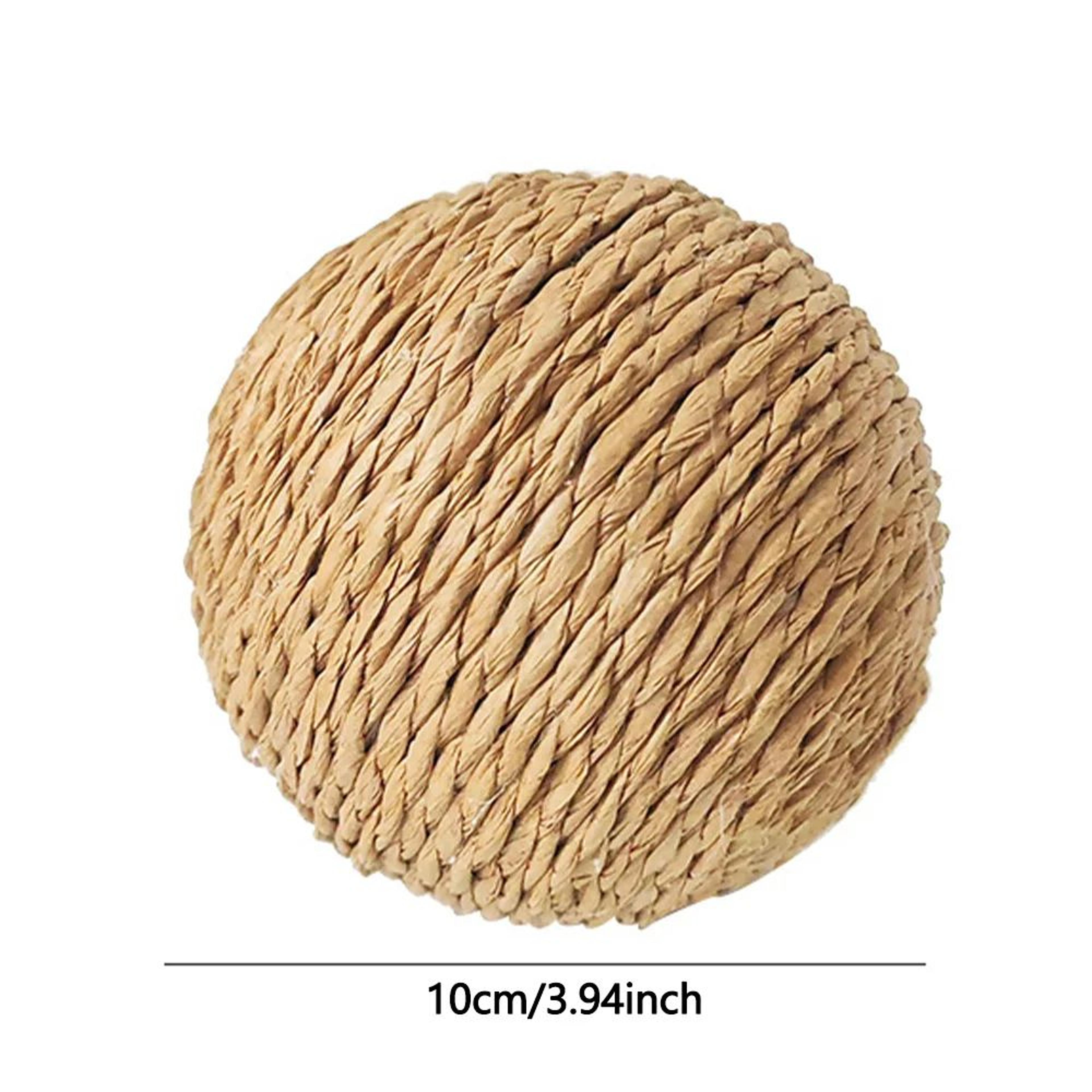 Interactive Sisal Cat Scratching Ball Toy  WearResistant Paw Grinding  Furniture Protection Toy 6