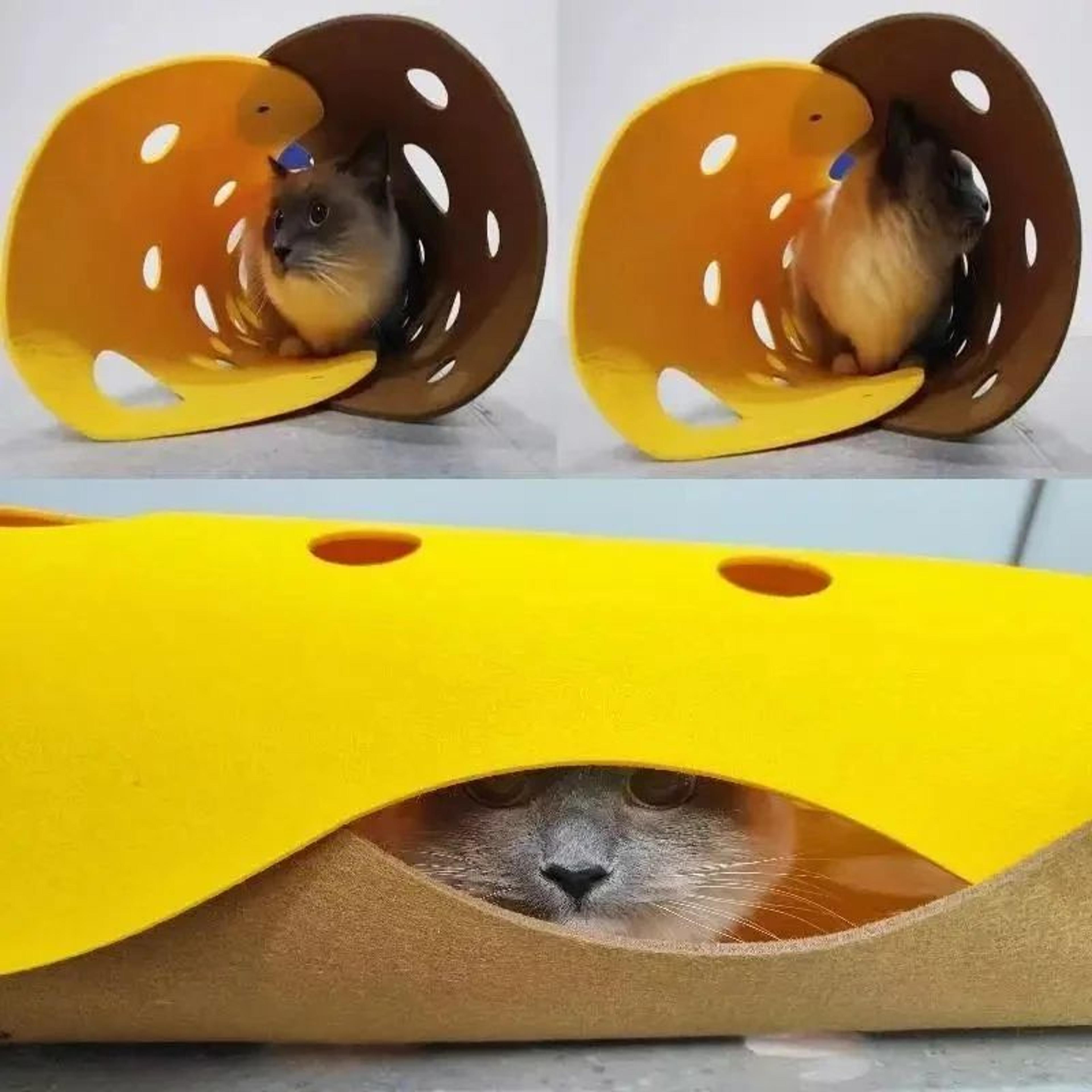 DIY Felt Cat Tunnel Nest  Collapsible Modular Kitten Play Tunnel  Cozy Hideaway House 5