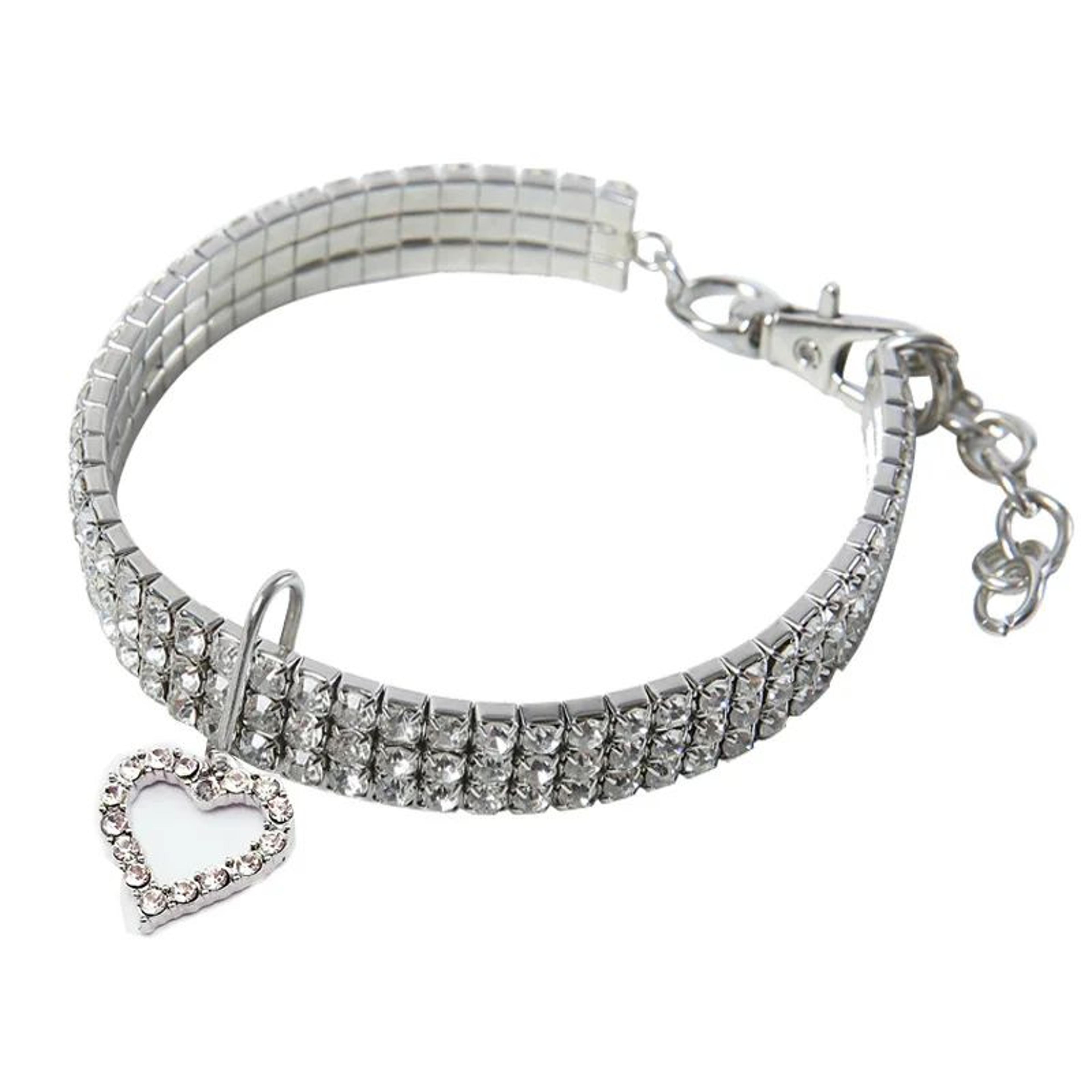 Adjustable AntiStrangling Cat Collar Necklace  Decorative Pet Collar For Cats Kittens  Small Dogs 7