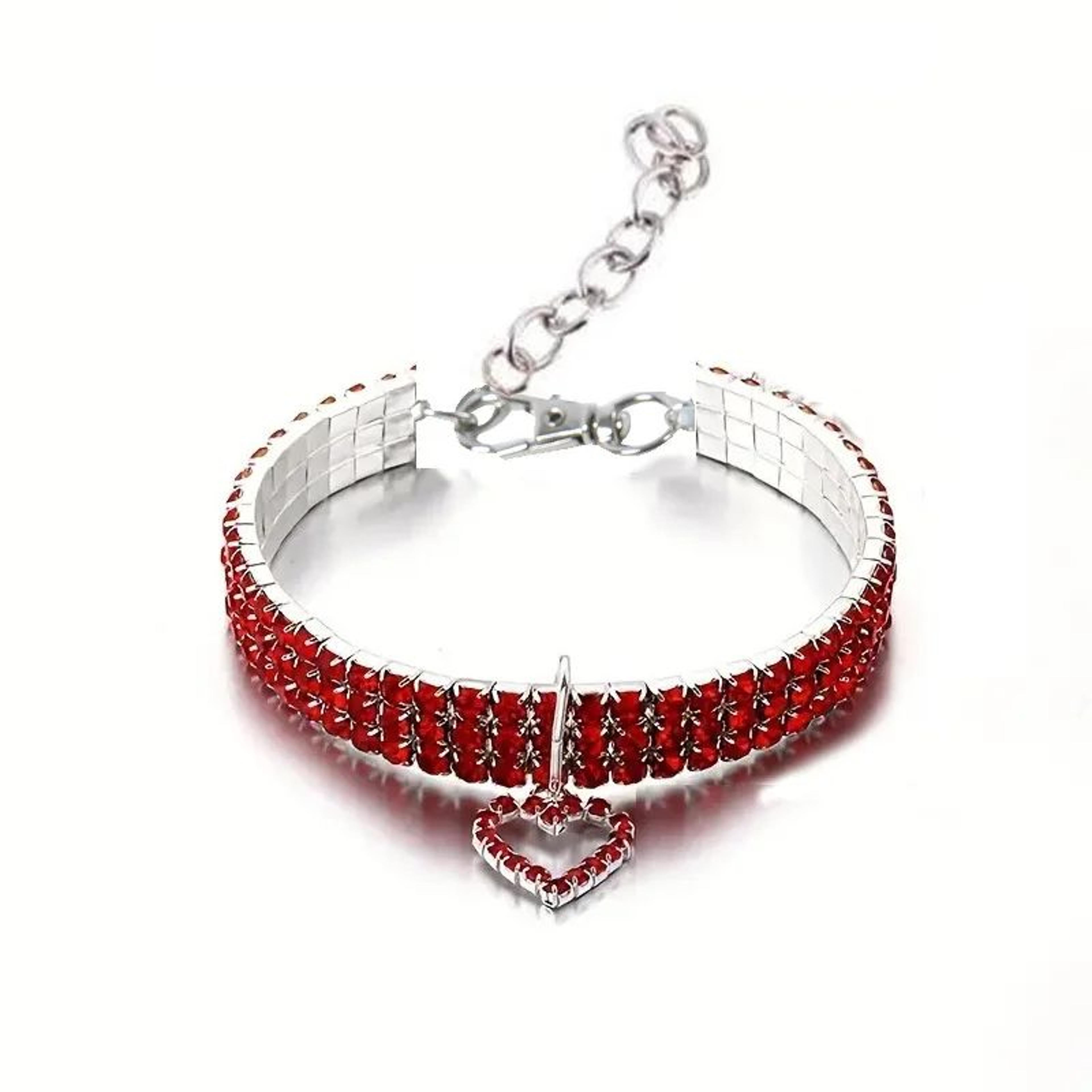 Adjustable AntiStrangling Cat Collar Necklace  Decorative Pet Collar For Cats Kittens  Small Dogs 9