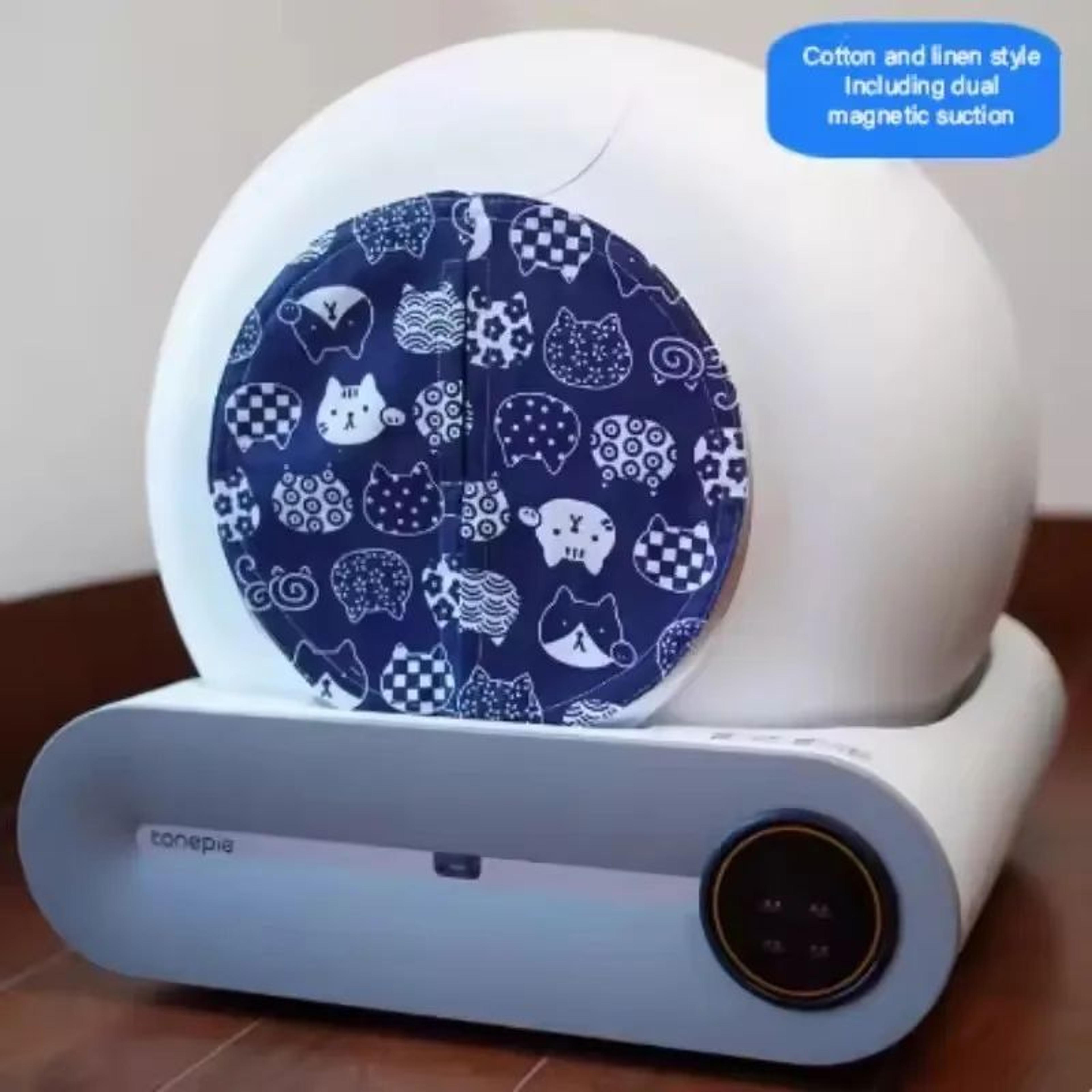 Cat Litter Box Door Curtain  Odor  Dust Control Privacy Curtain For Automatic SelfCleaning Litter B 5
