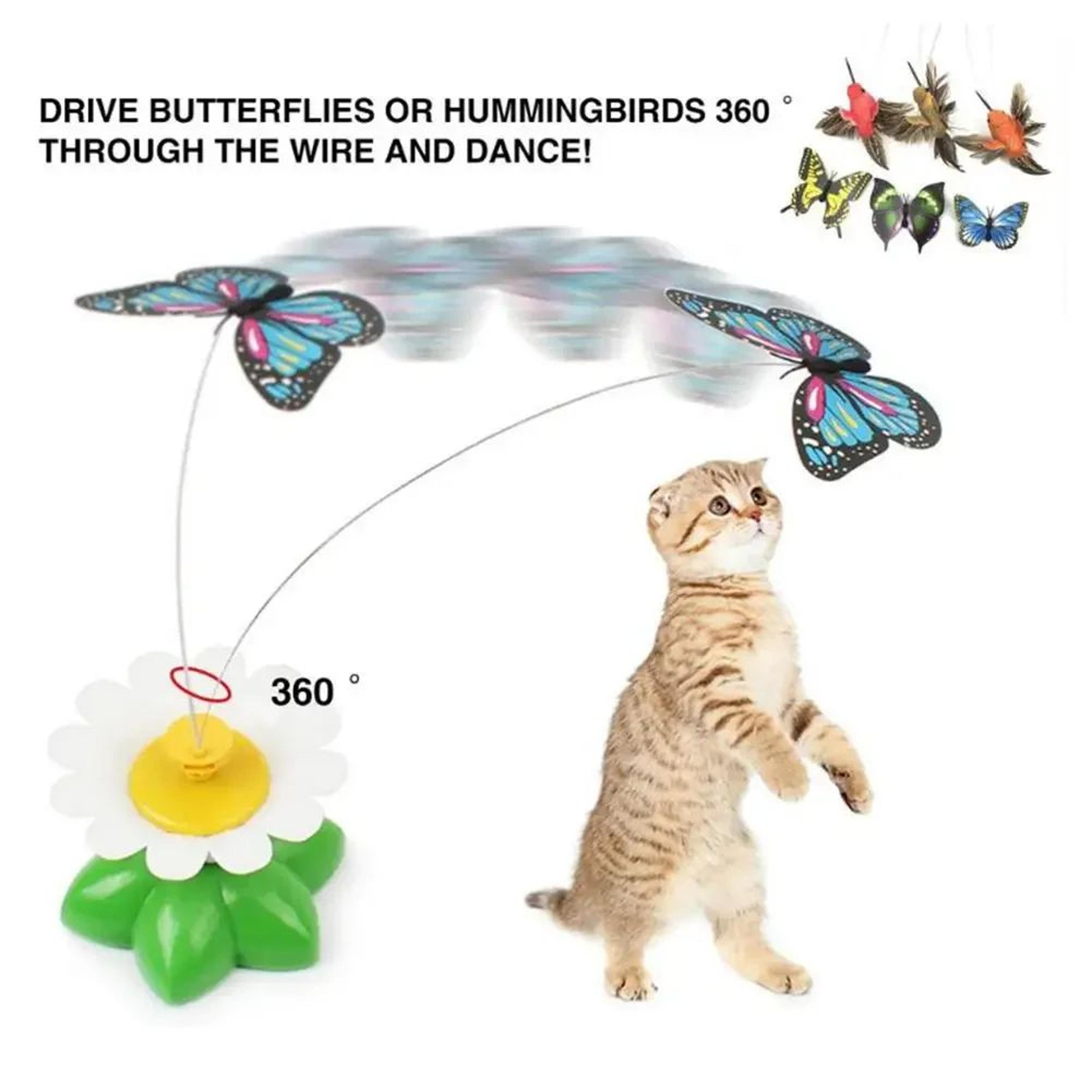 Electric Flying Butterfly Cat Toy  Automatic Rotating Interactive Pet Toy For Cats  Kittens 4
