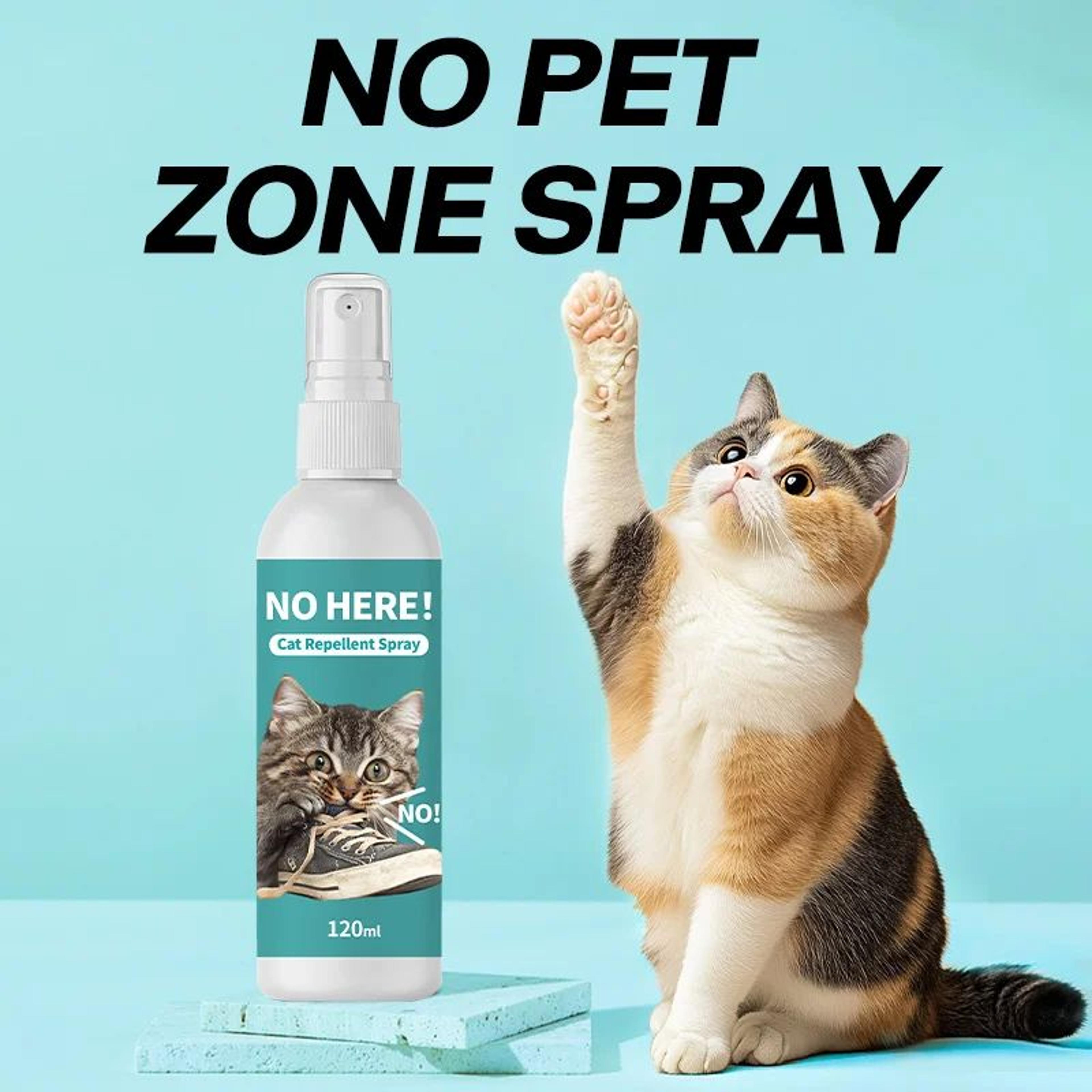 Booteely Cat Repellent Spray  Pet Exclusion Zone Training Spray For Urine Marking  Furniture Protec 0