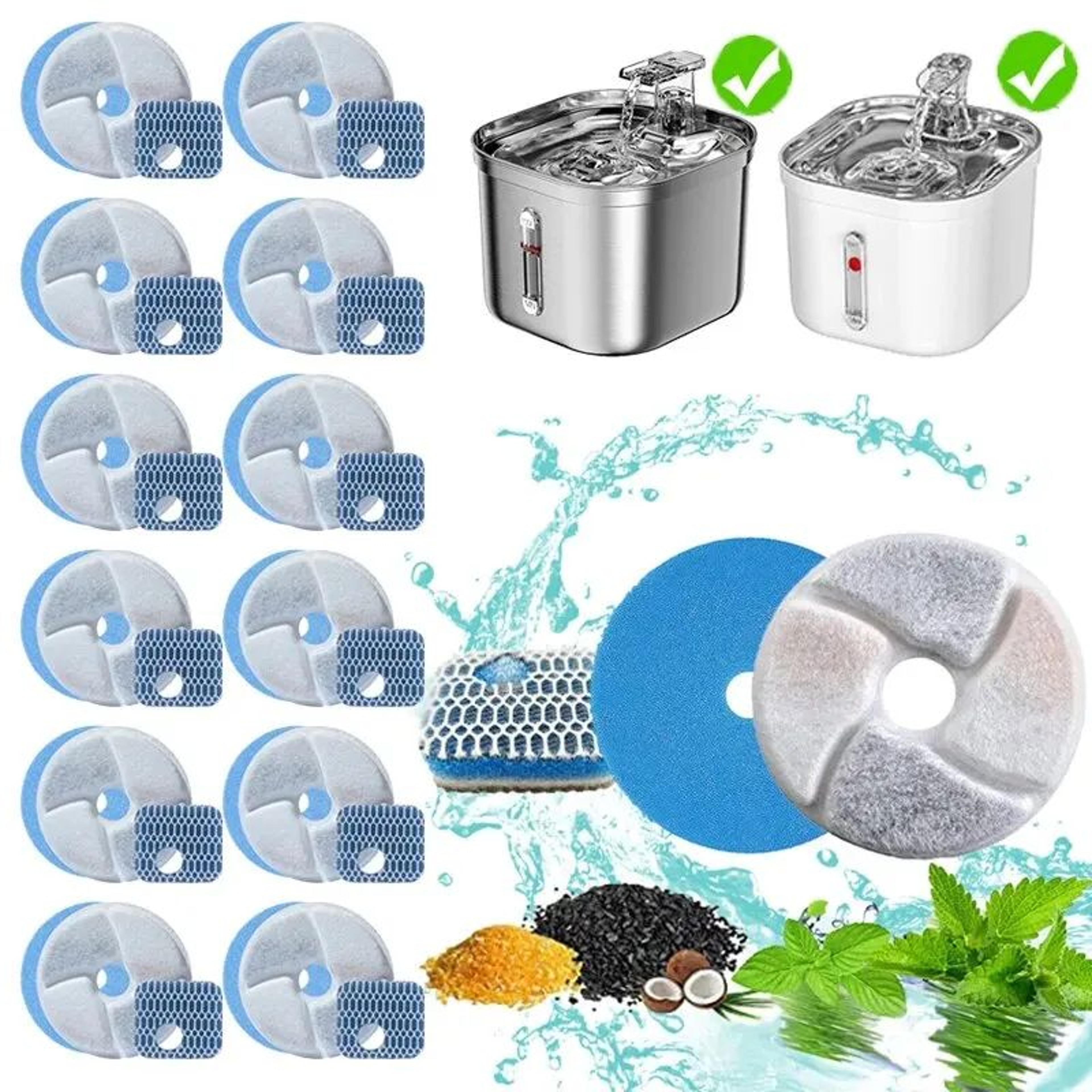 12Pack Pet Fountain Replacement Filters  Activated Carbon  Resin Water Filters For Cat  Dog Water F 0