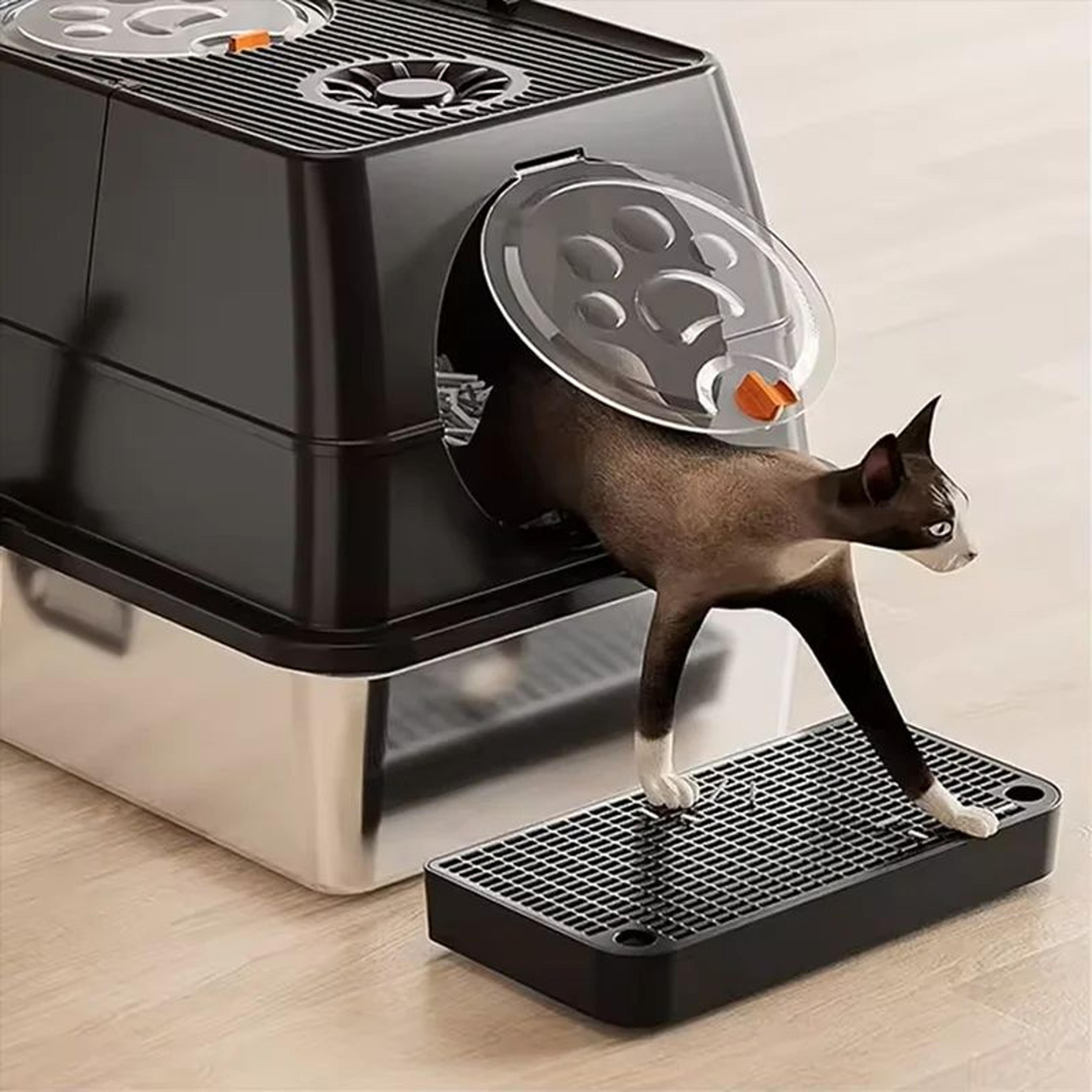 Waterproof Cat Litter Box Step Ramp  Litter Trapping Pedal With Filter Mat For Cleaner Floors 3