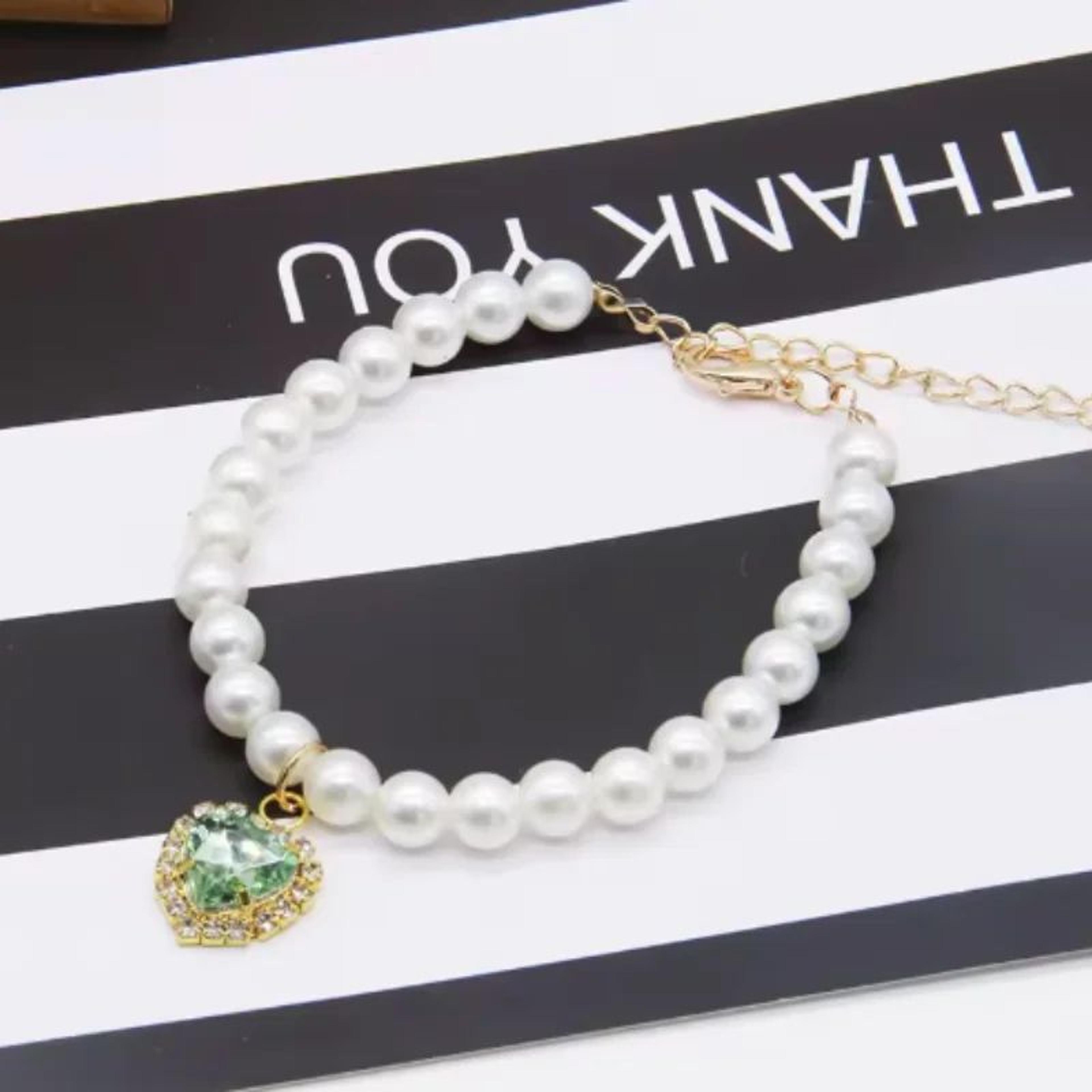 Elegant Pearl Cat Collar Necklace  Adjustable Faux Pearl Pet Collar For Cats  Kittens 9