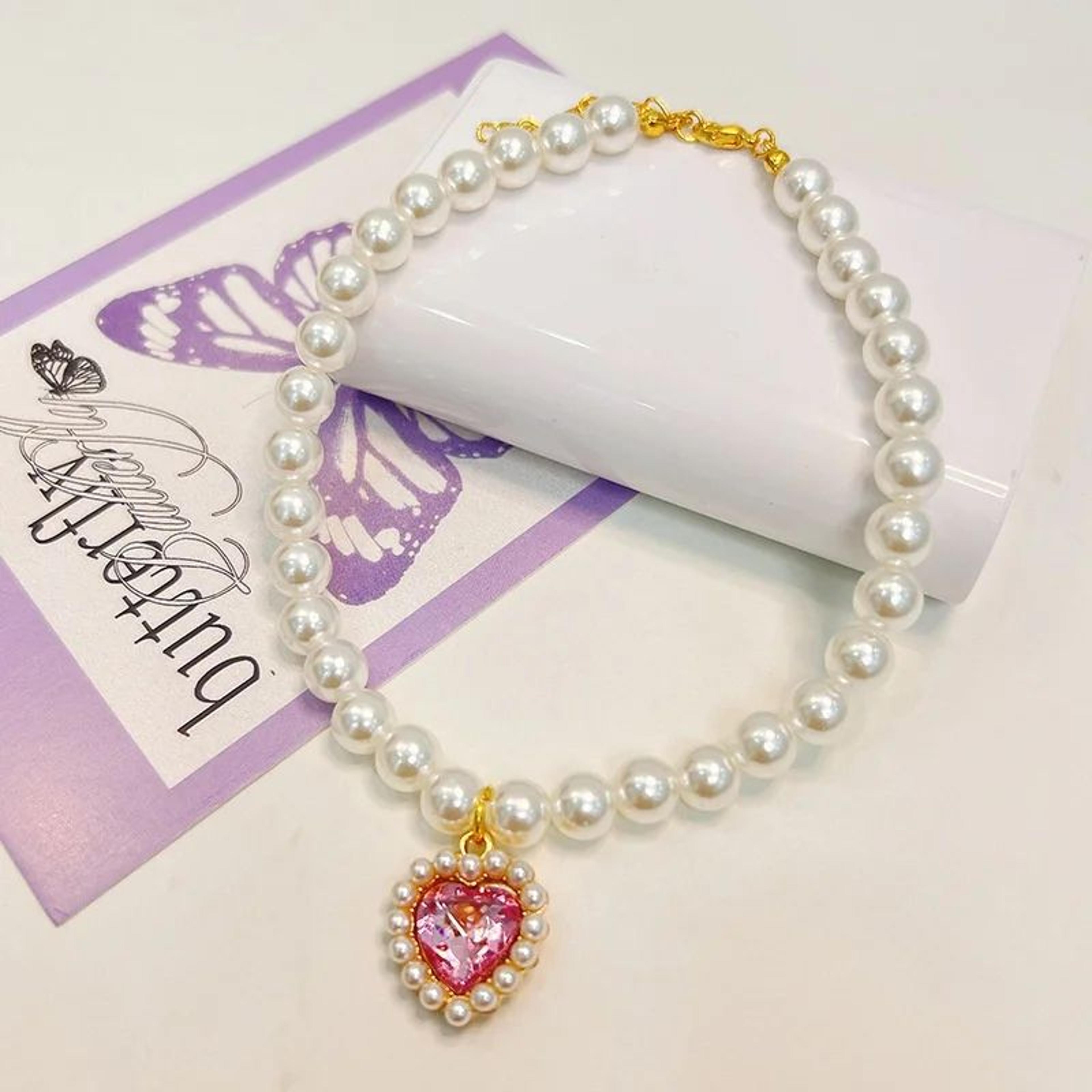 Elegant Pearl Cat Collar Necklace  Adjustable Faux Pearl Pet Collar For Cats  Kittens 12