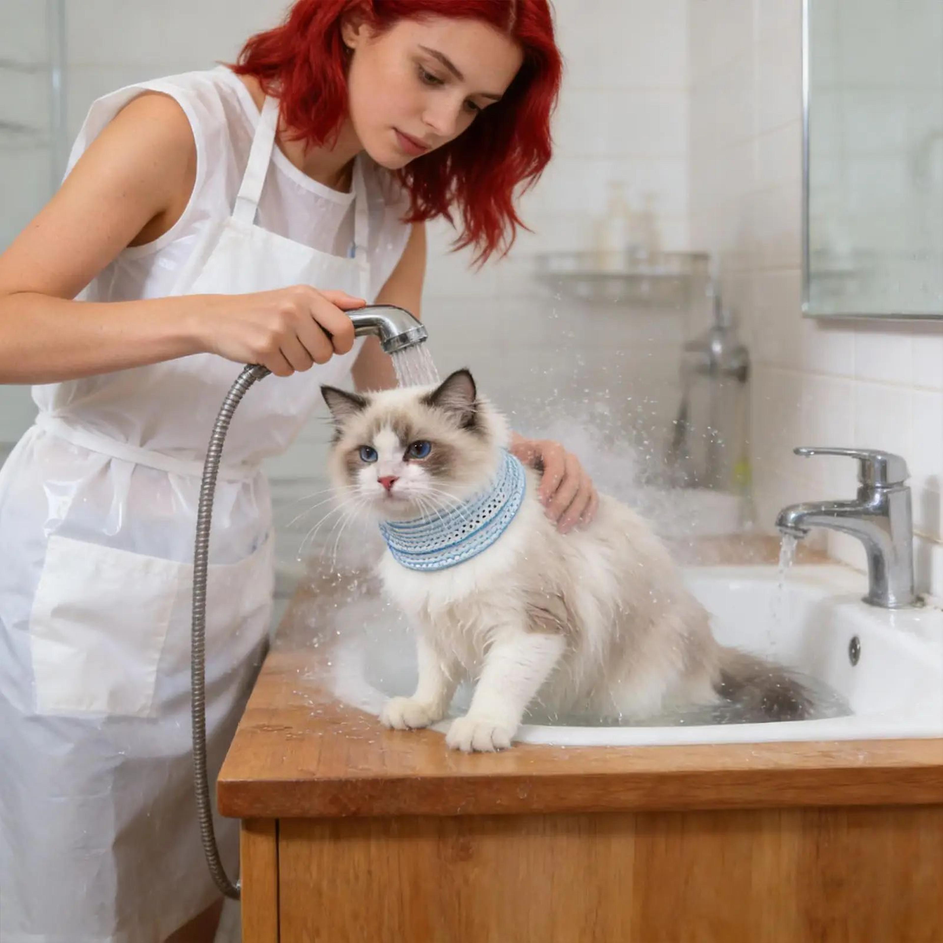 Waterproof Cat Recovery Collar  Washable Protective Neck Brace Cone Collar For Cats Kittens  Small  2