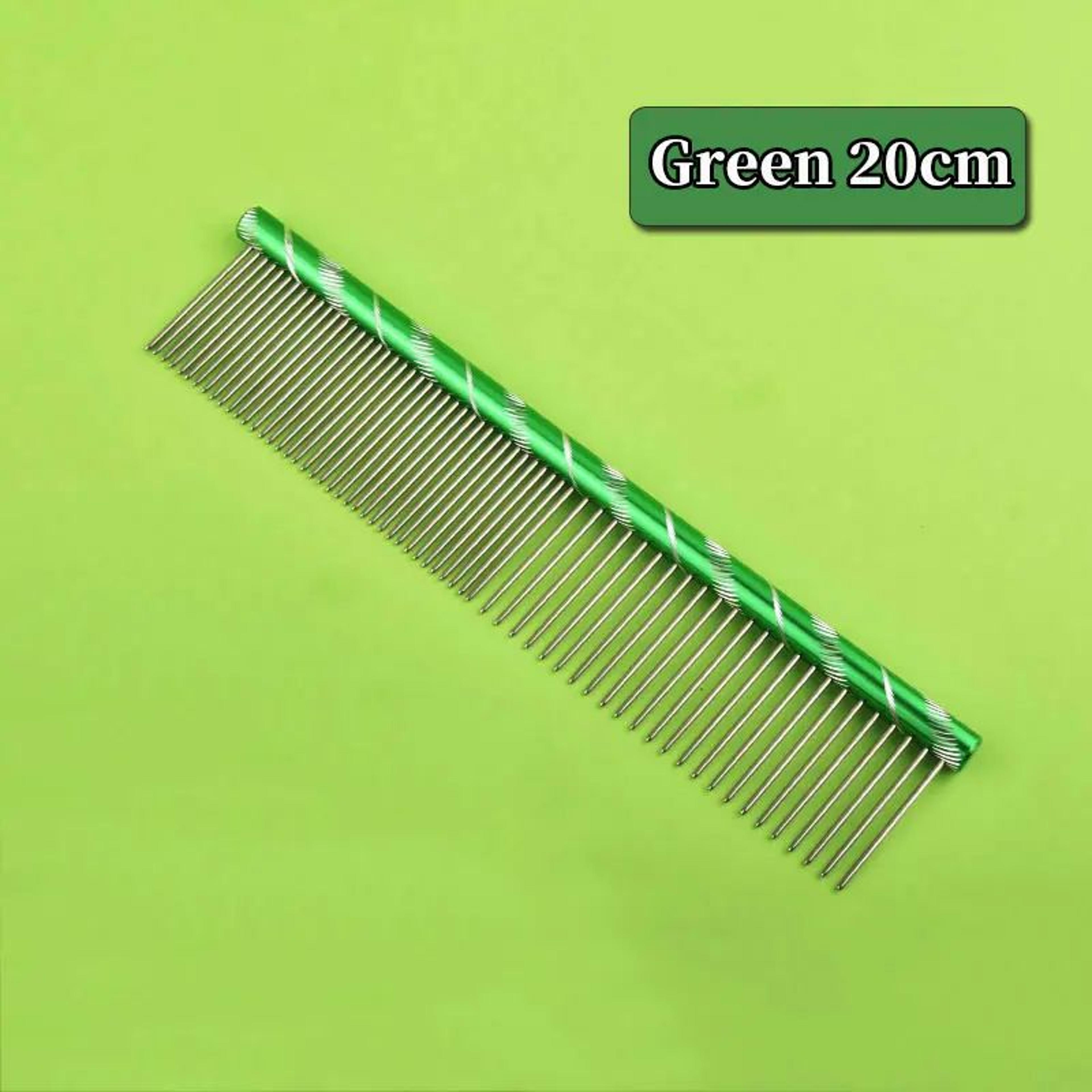 Stainless Steel Pet Grooming Comb  Lightweight Dog  Cat Deshedding Brush For Detangling Cleaning  C 15