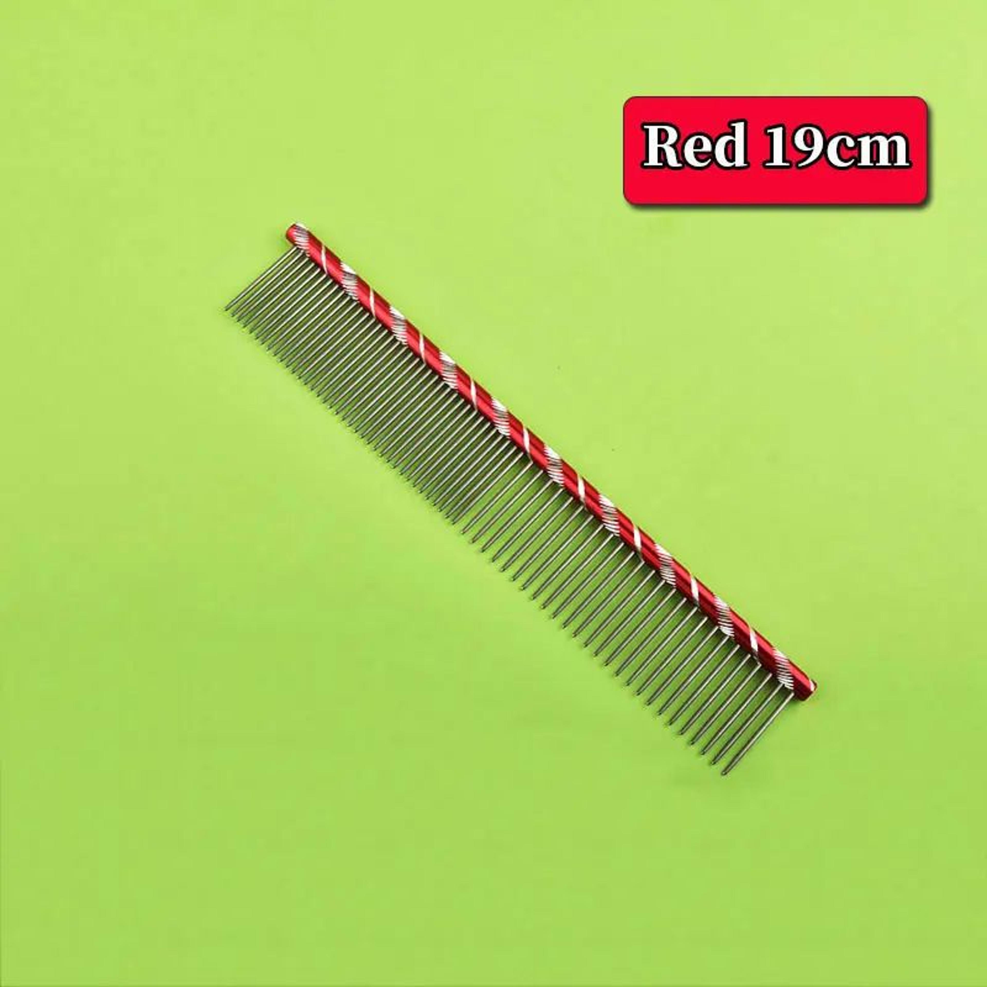 Stainless Steel Pet Grooming Comb  Lightweight Dog  Cat Deshedding Brush For Detangling Cleaning  C 24