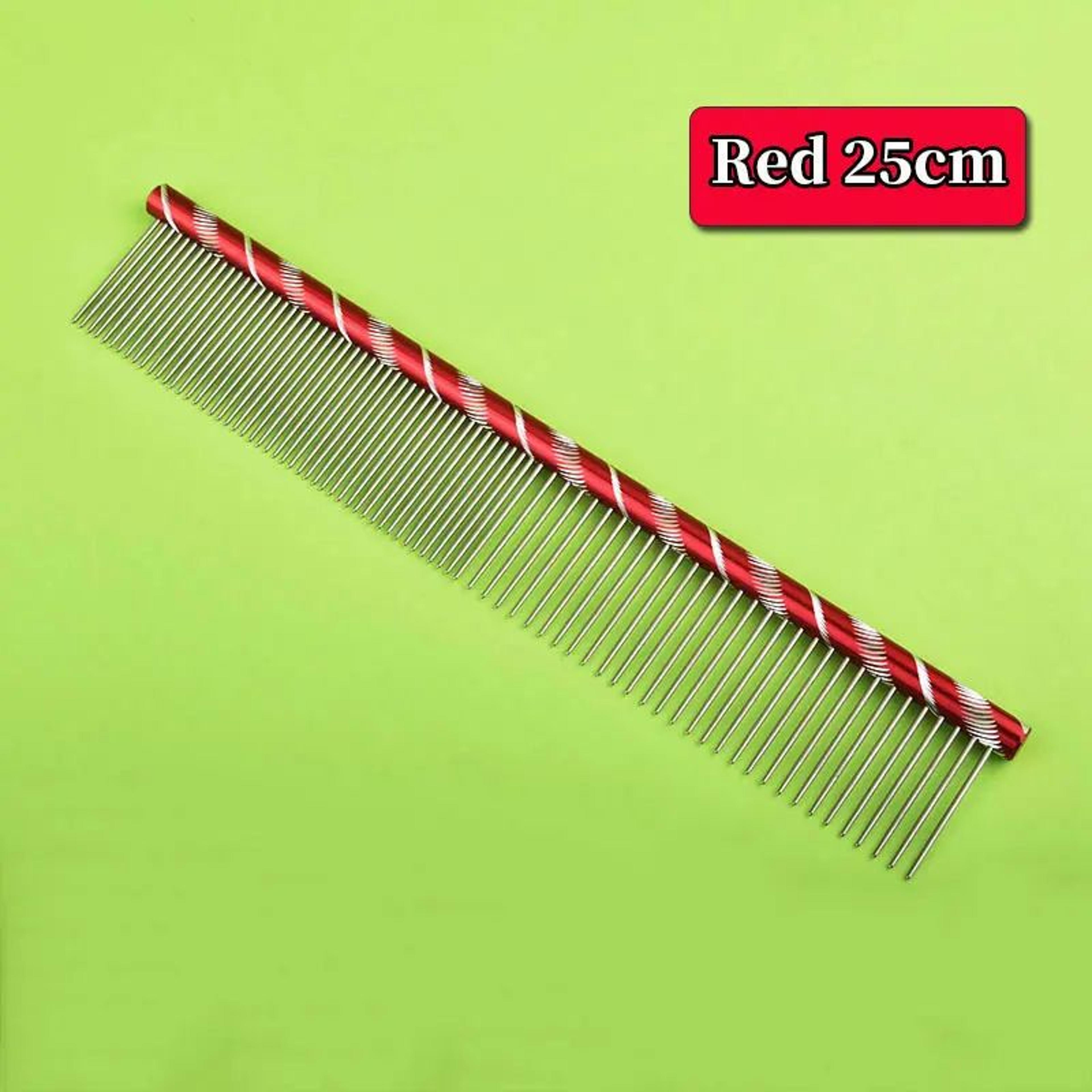 Stainless Steel Pet Grooming Comb  Lightweight Dog  Cat Deshedding Brush For Detangling Cleaning  C 22