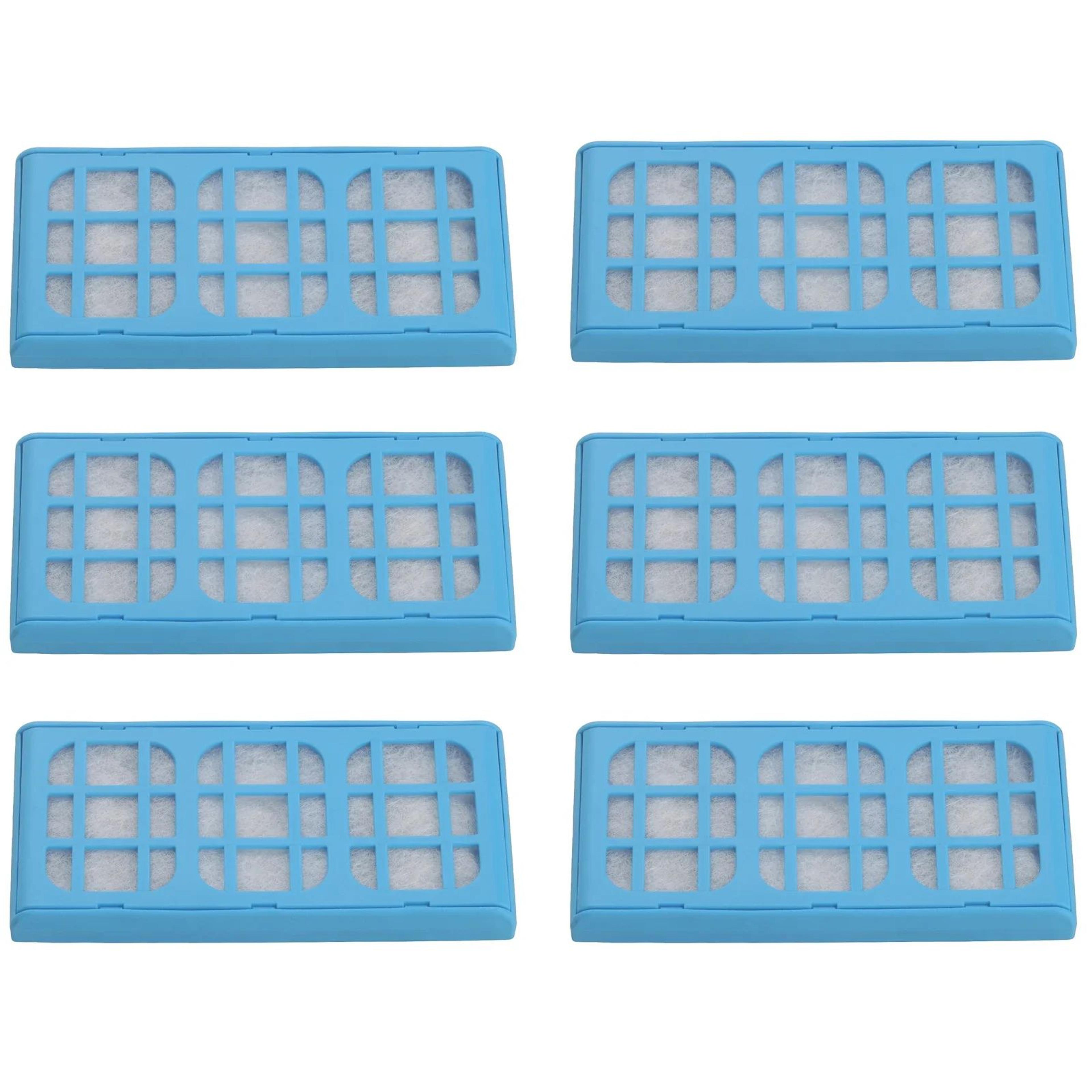 6 pcs replacement water filter cartridges for water fountain – advanced activated carbon & ion exchange filtration