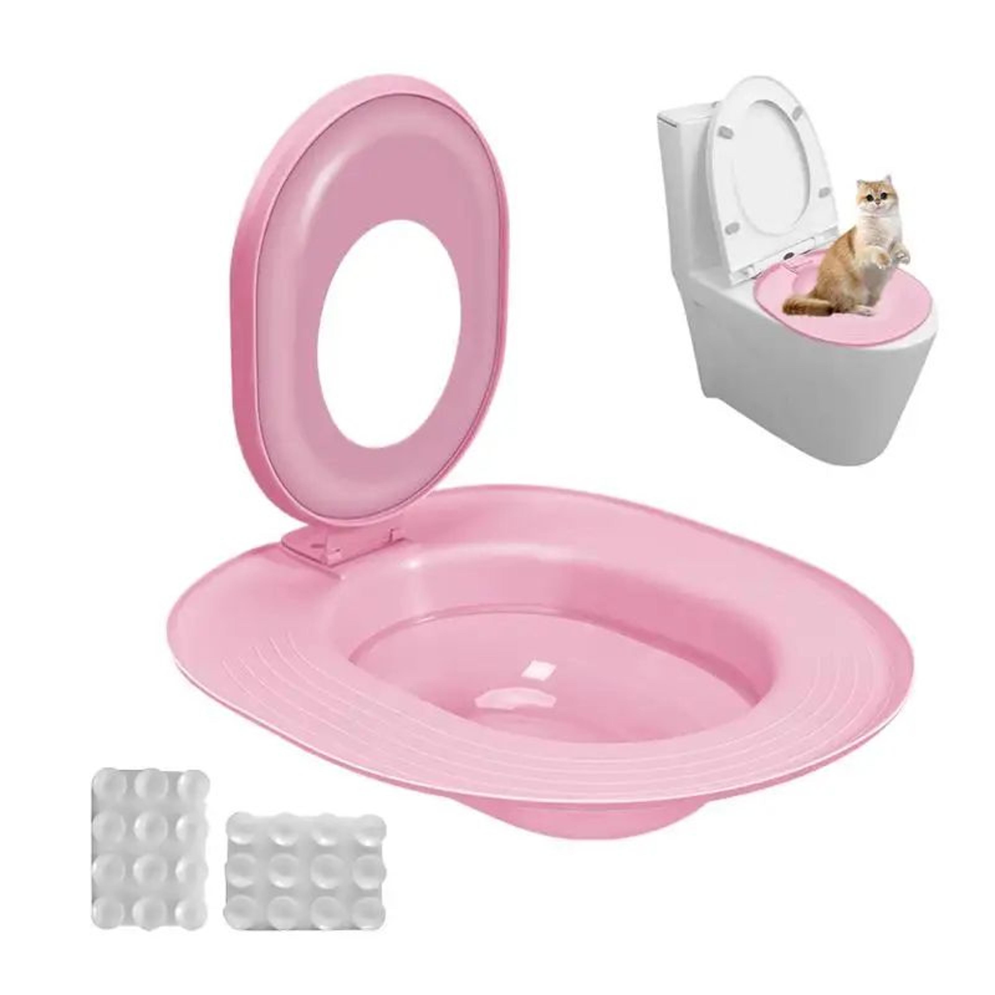 Reusable Cat Toilet Training Kit  EcoFriendly Pet Potty Trainer Seat With Suction Cups 1