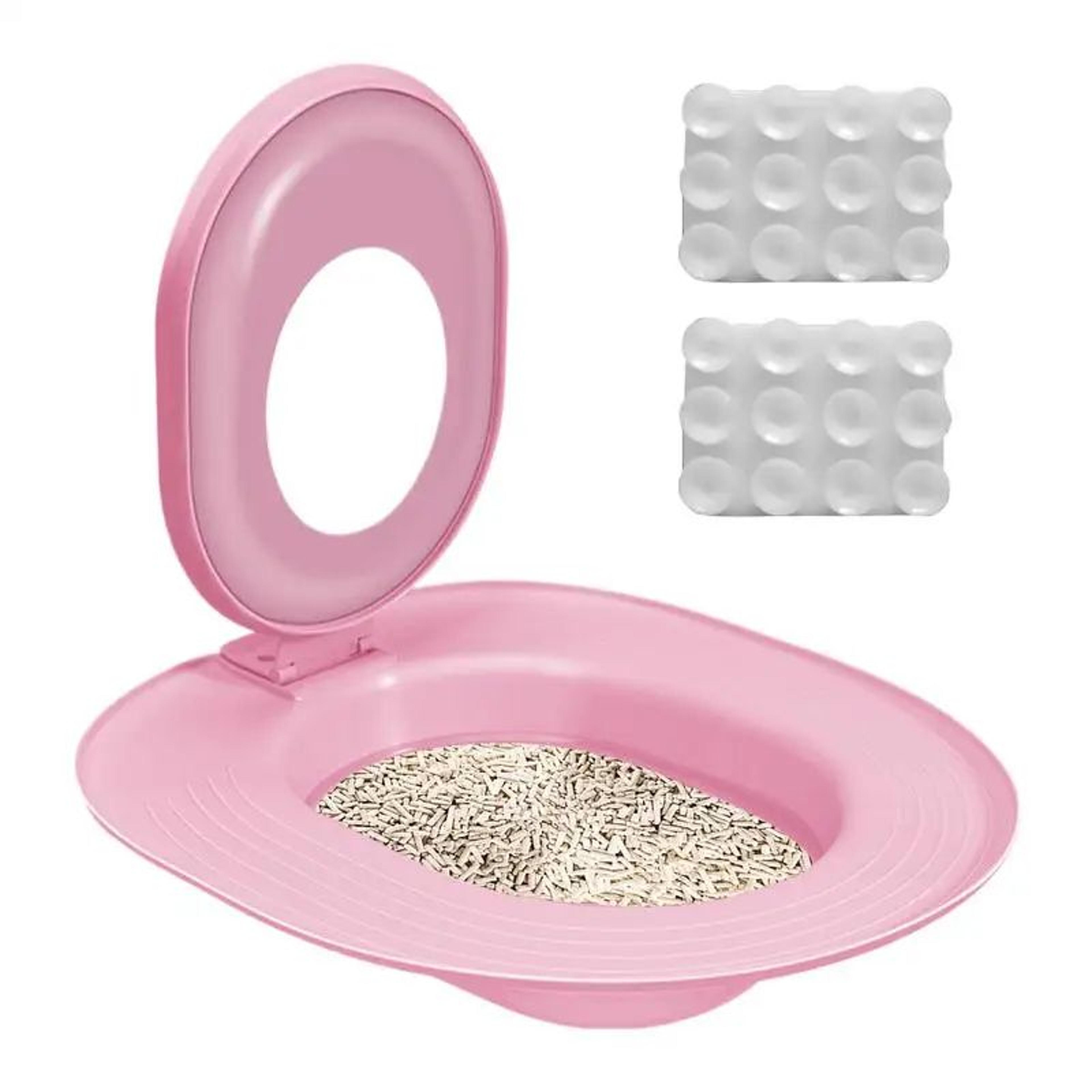 Reusable Cat Toilet Training Kit  EcoFriendly Pet Potty Trainer Seat With Suction Cups 3
