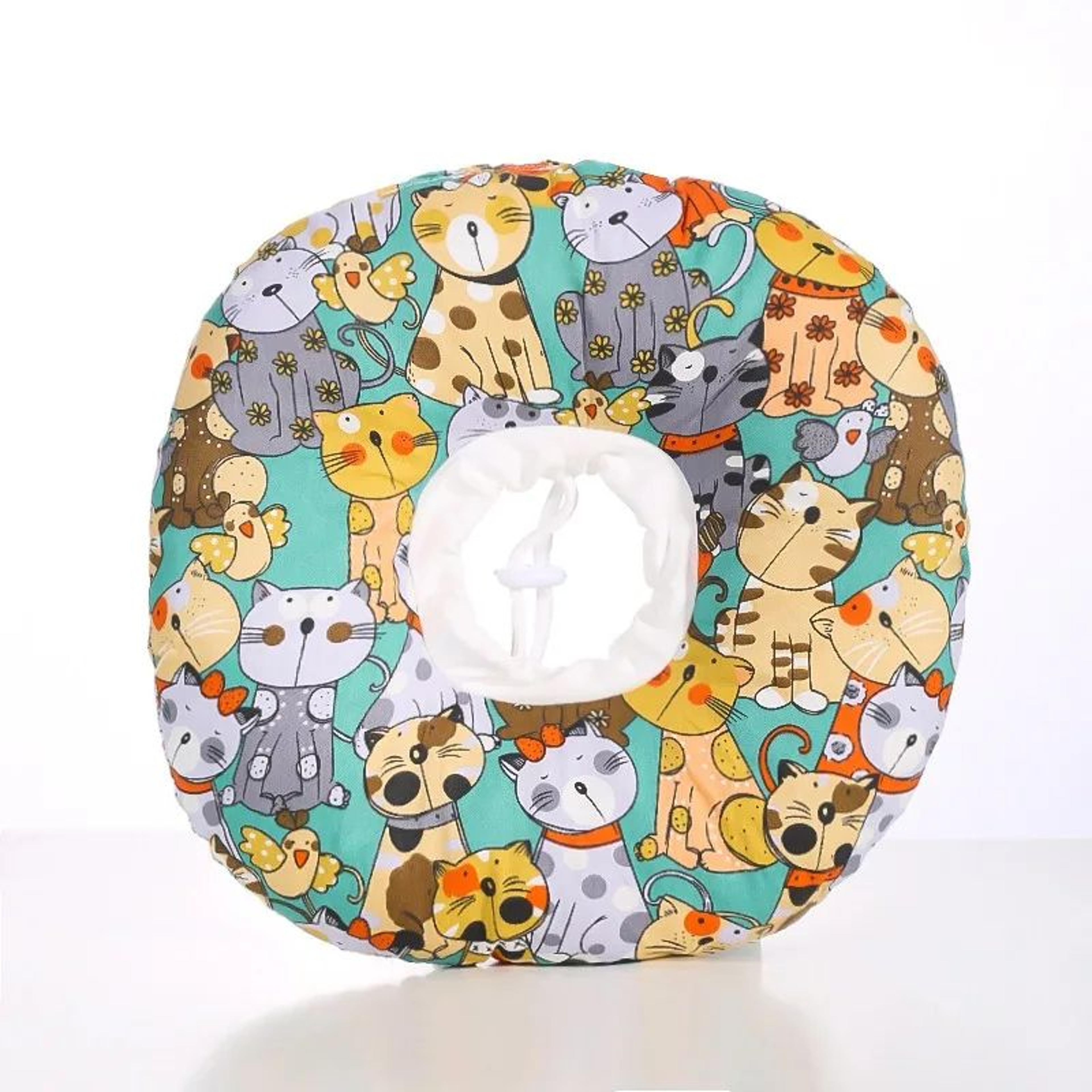 Soft Adjustable Recovery Collar For Cats  Dogs  PP Cotton Protective ECollar For PostSurgery Healin 21