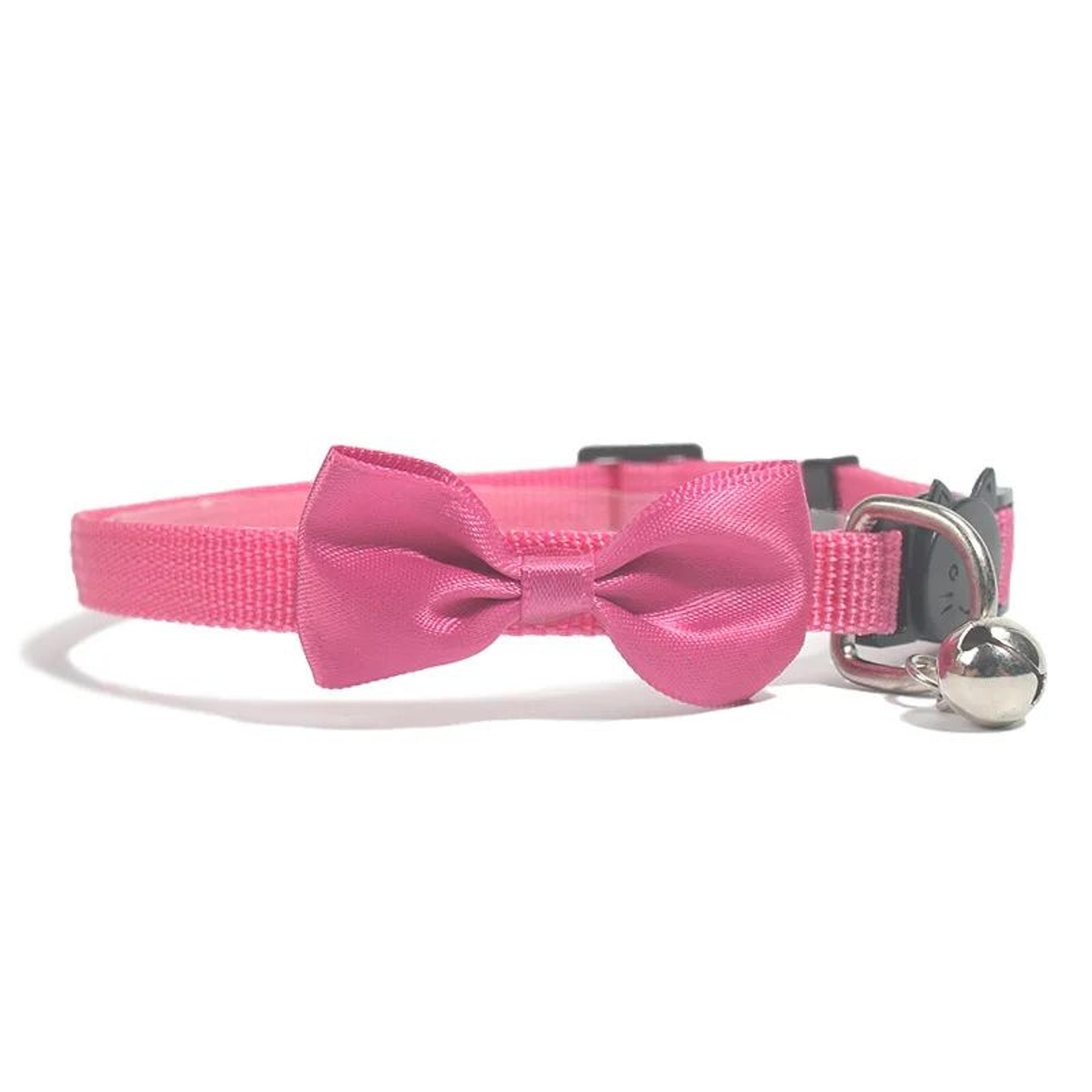 Adjustable Safety Breakaway Cat Collar  Cute Bow Bell Pet Collar For Cats  Small Pets 12