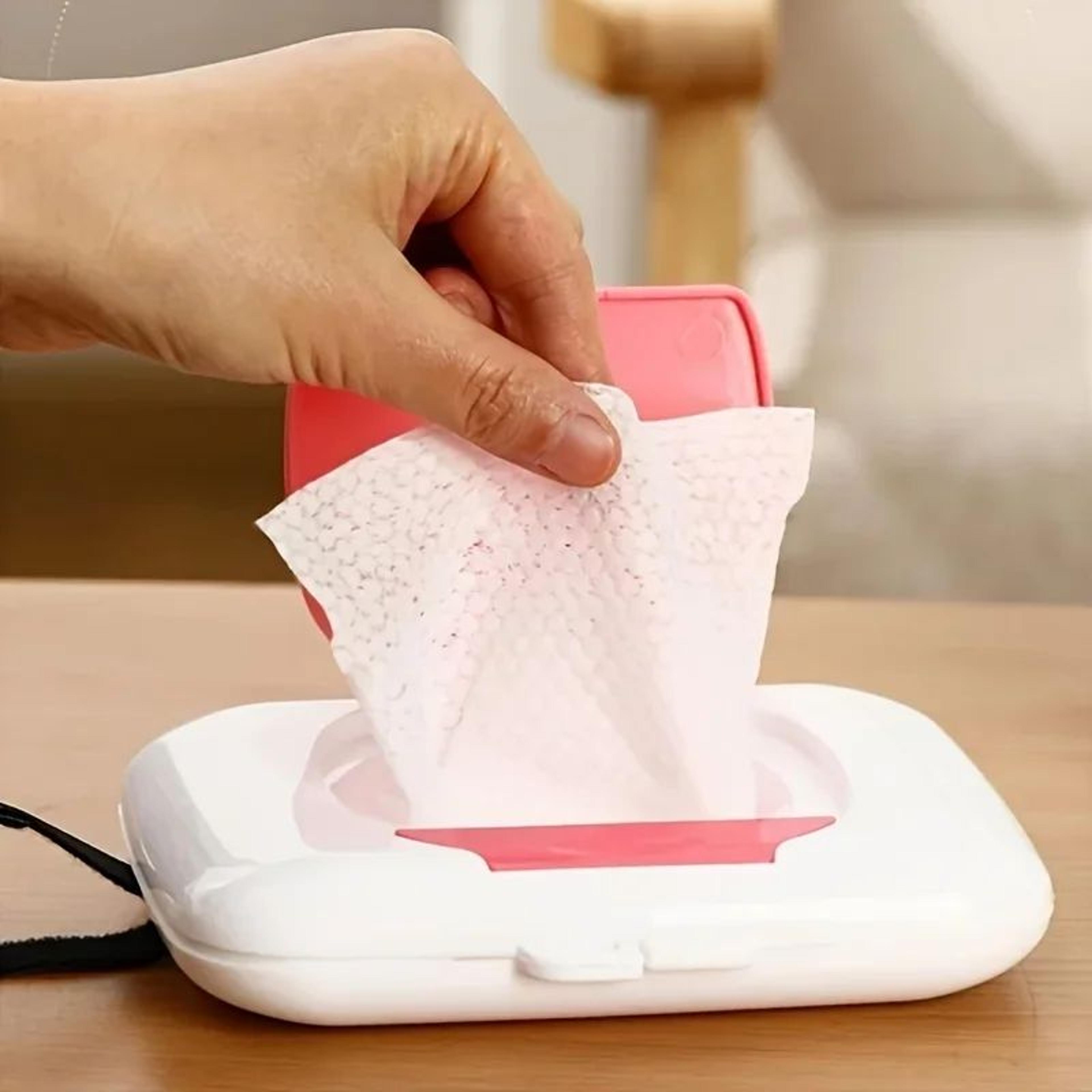 reusable travel wet wipes dispenser box – portable plastic baby wipe holder case for indoor & outdoor use