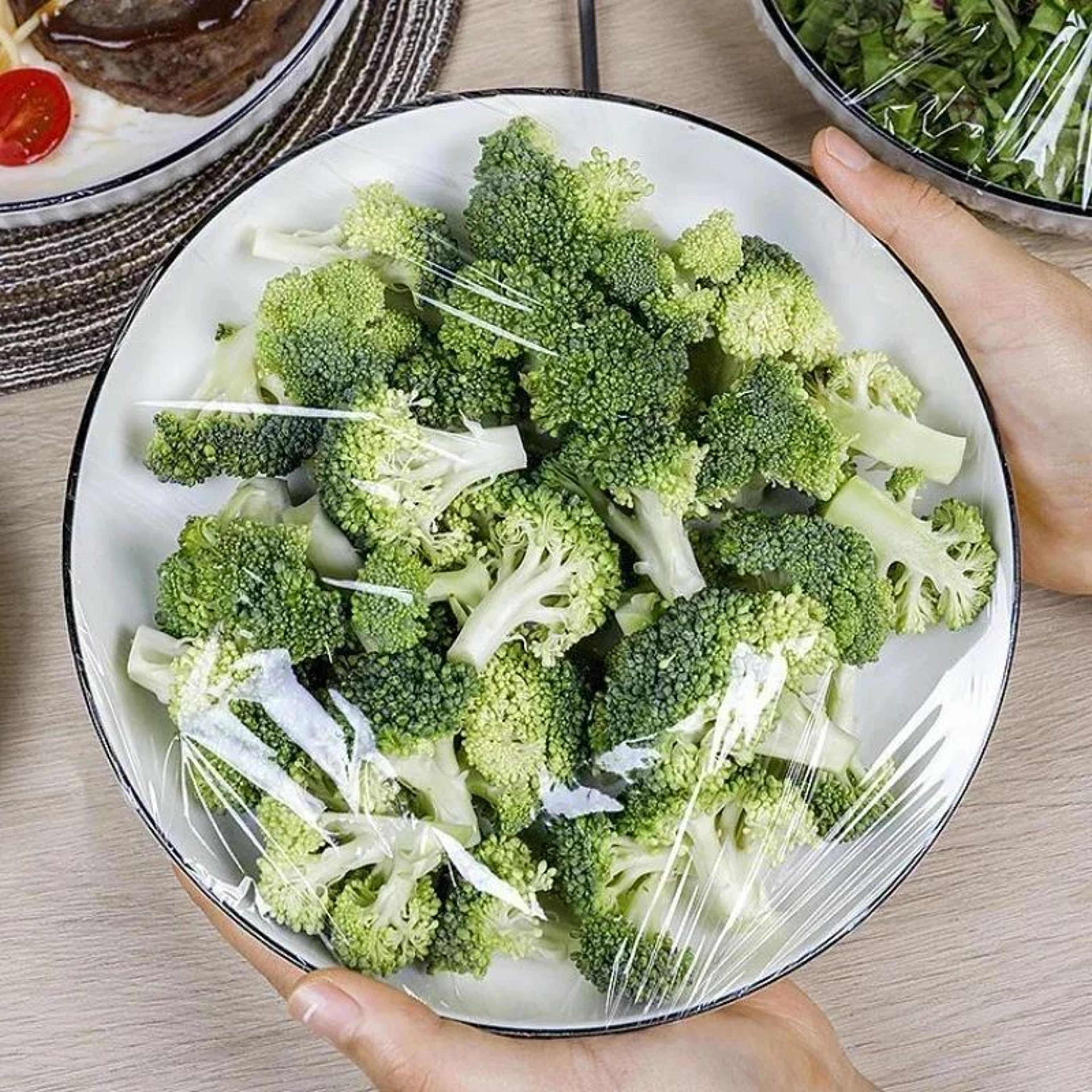 Disposable Elastic Food Cover Wrap Set  Stretchable Fresh Keeping Bowl Covers For Fruits Dishes  Le 2