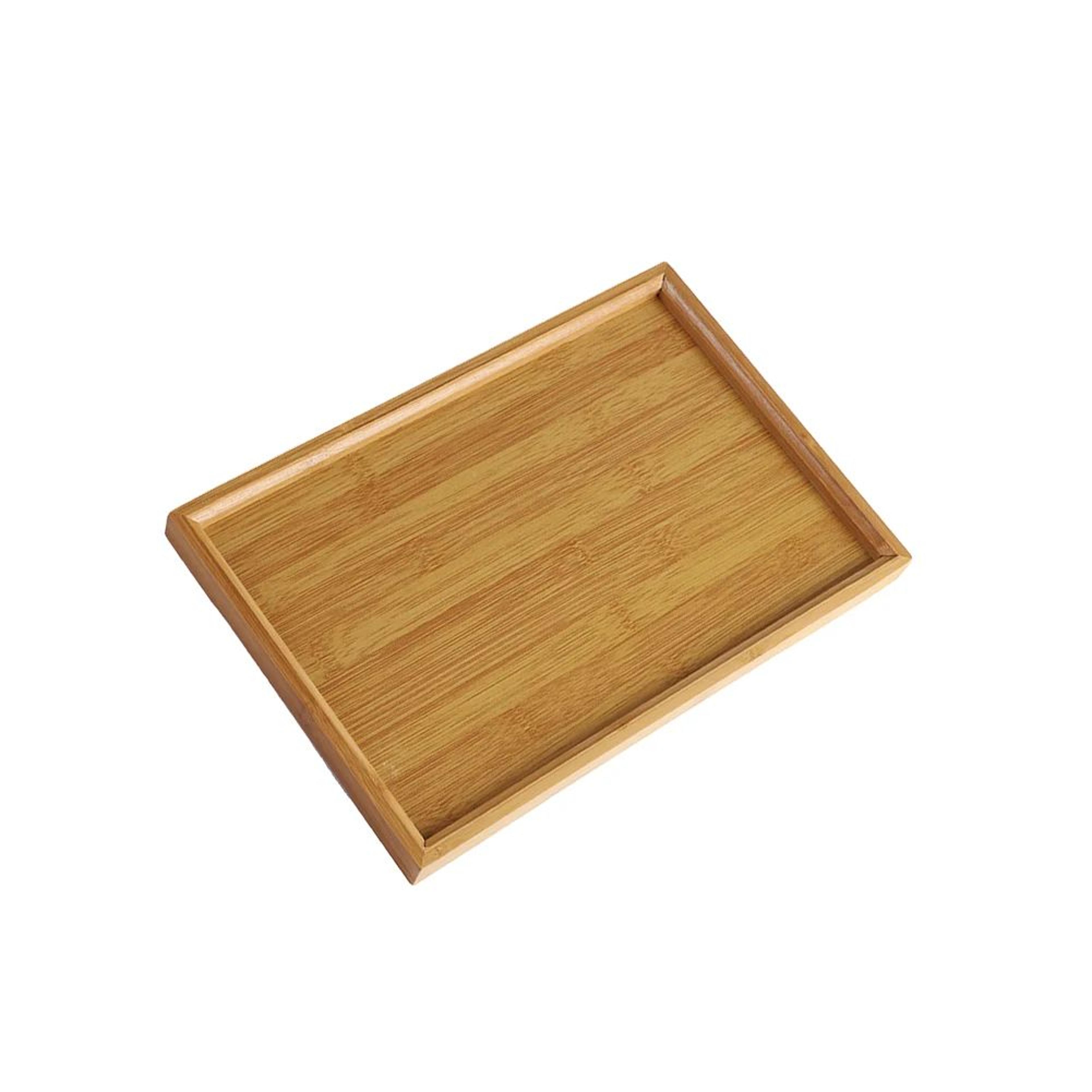 Wooden Serving Tray  Rectangular Food Serving Platter For Breakfast Tea Dining  Party Use 6