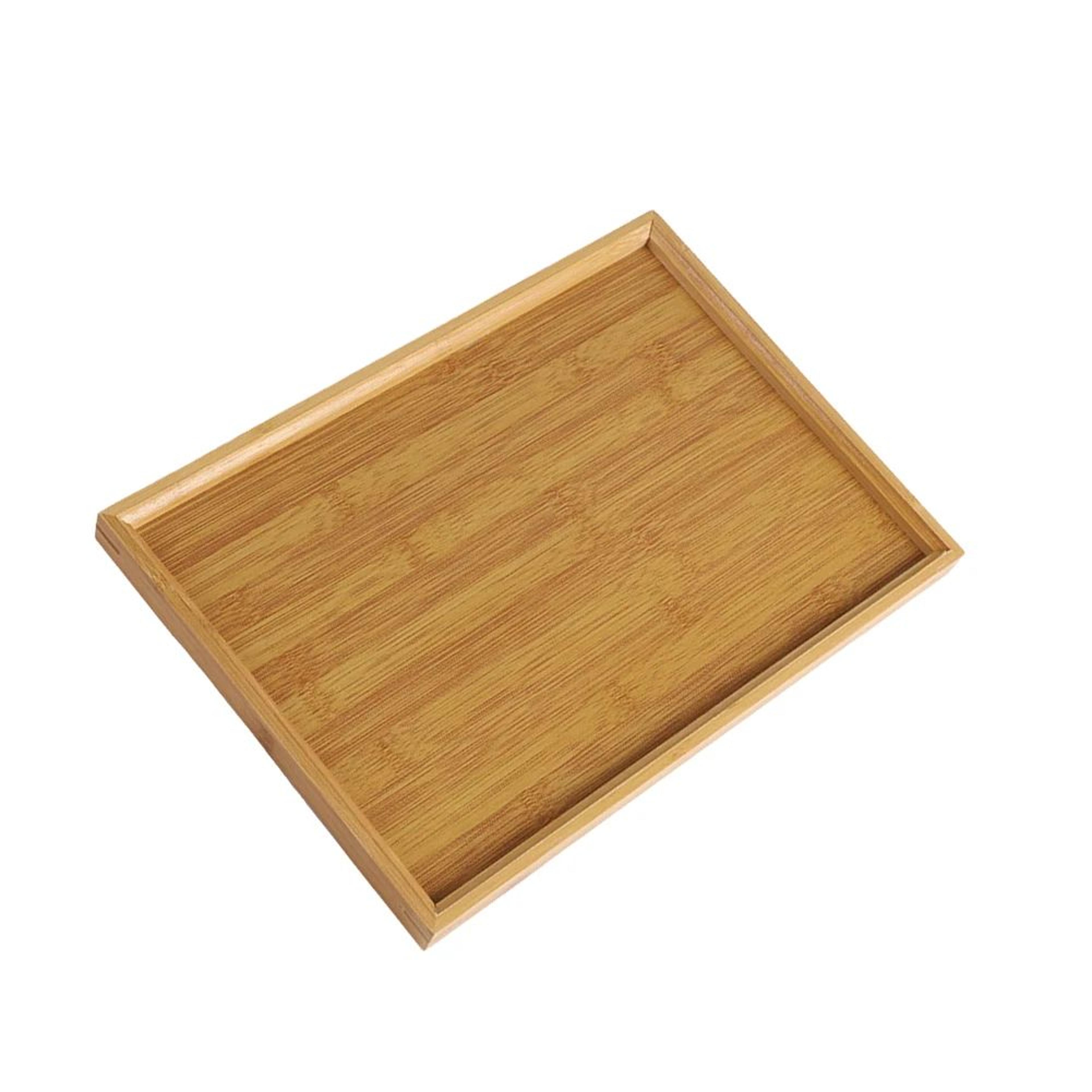 Wooden Serving Tray  Rectangular Food Serving Platter For Breakfast Tea Dining  Party Use 8