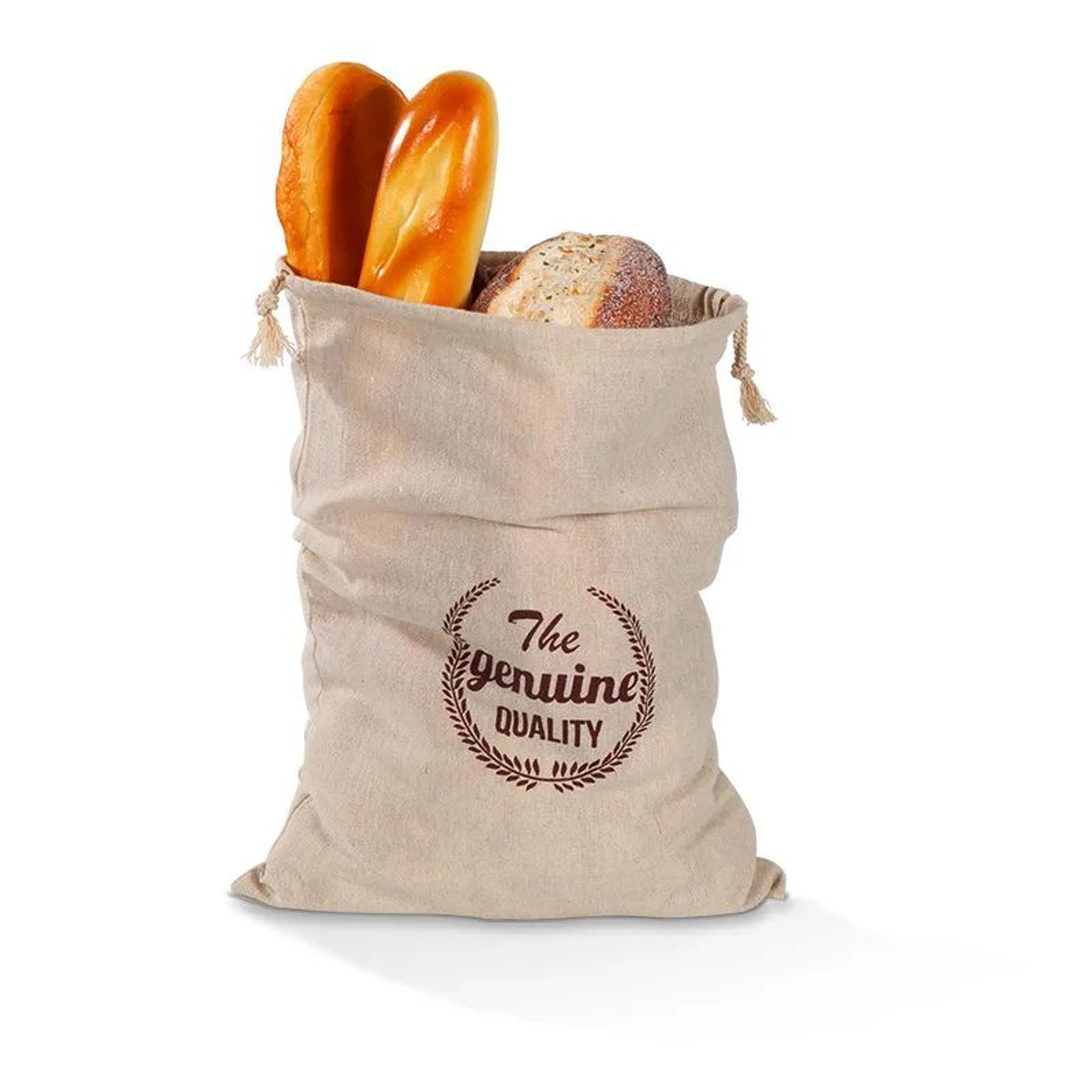 Reusable Linen Bread Storage Bag With Drawstring  Natural Artisan Bread Keeper For Homemade Loaves  1